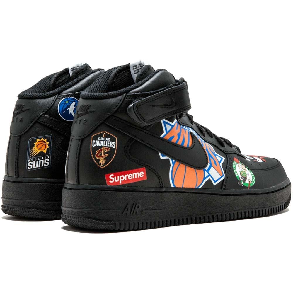 Supreme x NBA x Air Force 1 Mid 07 'Black' — Kick Game