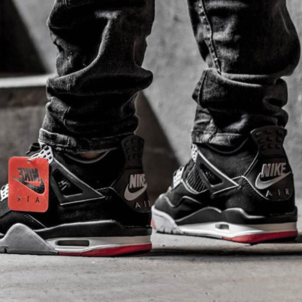 Air jordan 4 bred hotsell 2019 women's