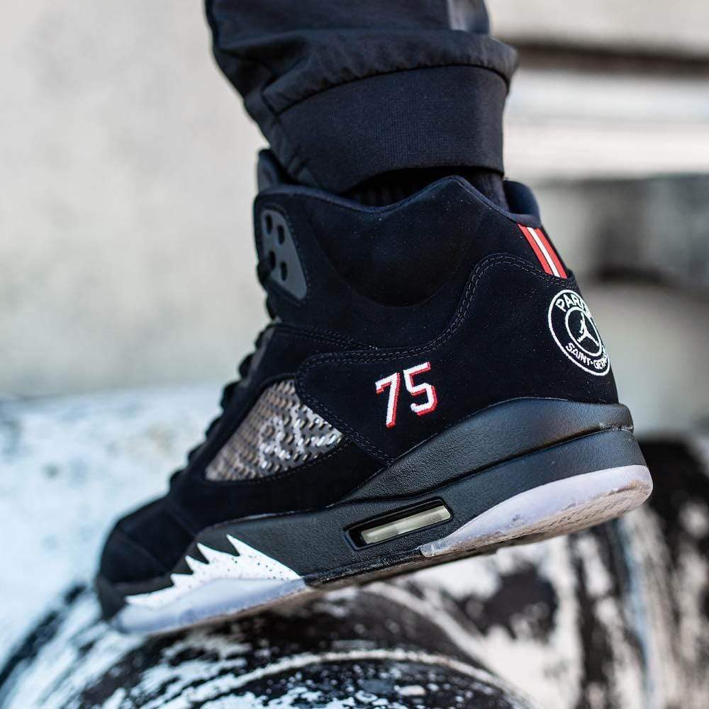 Air Jordan 5 PSG Black — Kick Game