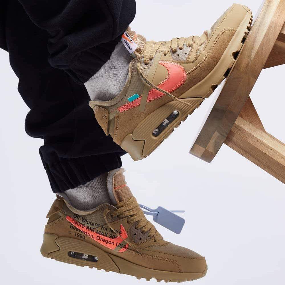 Off White x Nike Air Max 90 Desert Ore Kick Game