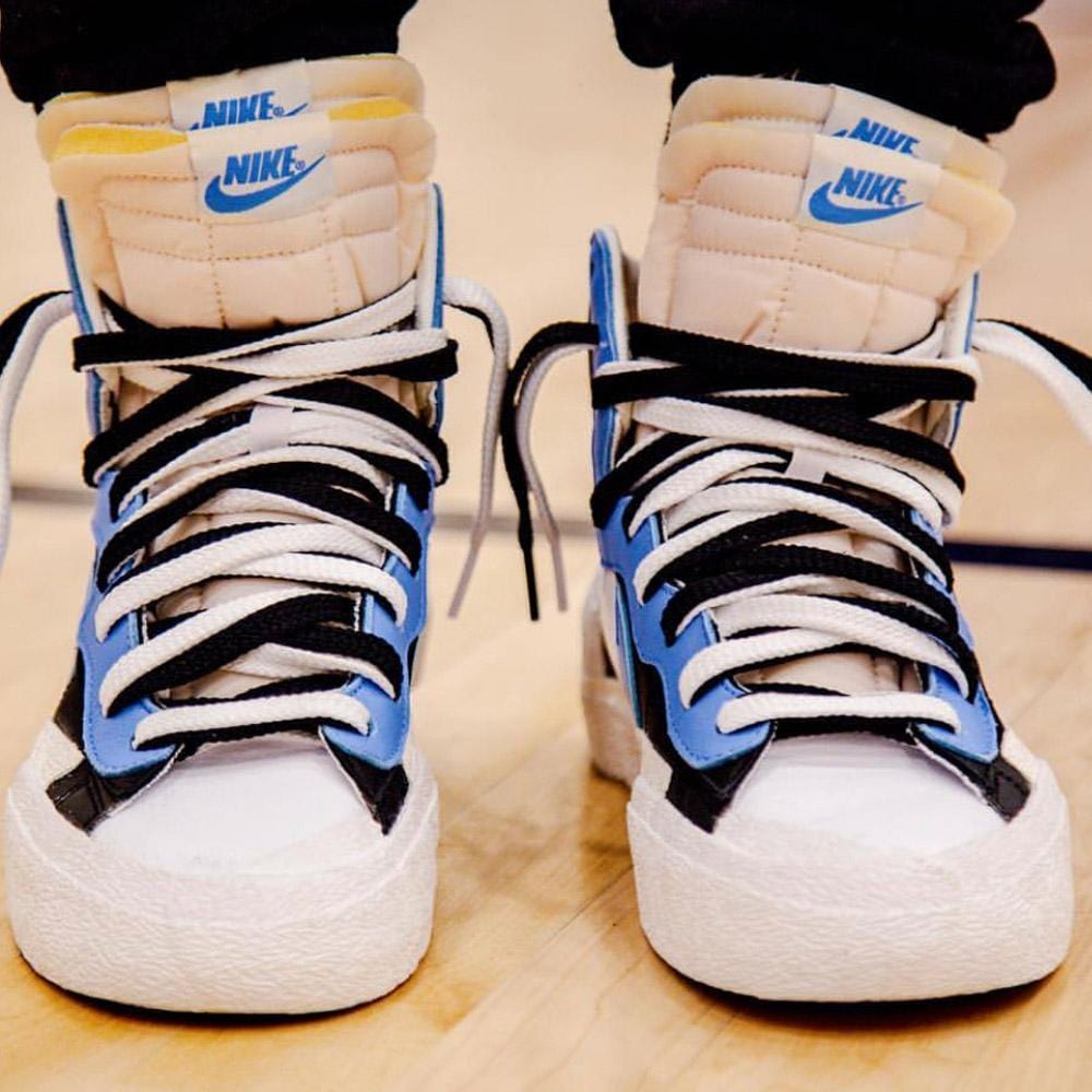 Sacai x Nike Blazer Mid 'Black Blue' — Kick Game