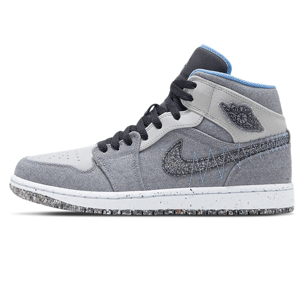 Air Jordan 1 Mid 'Crater Grey University Blue' - Kick Game