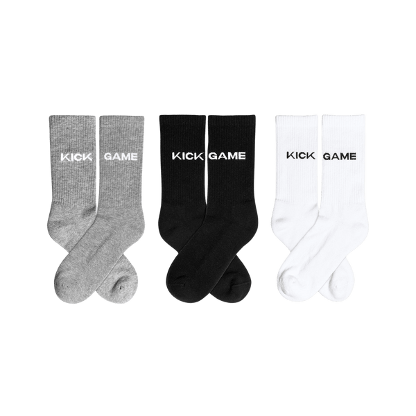 UrlfreezeShops 3 Pack Socks "silver White Grey" - UrlfreezeShops