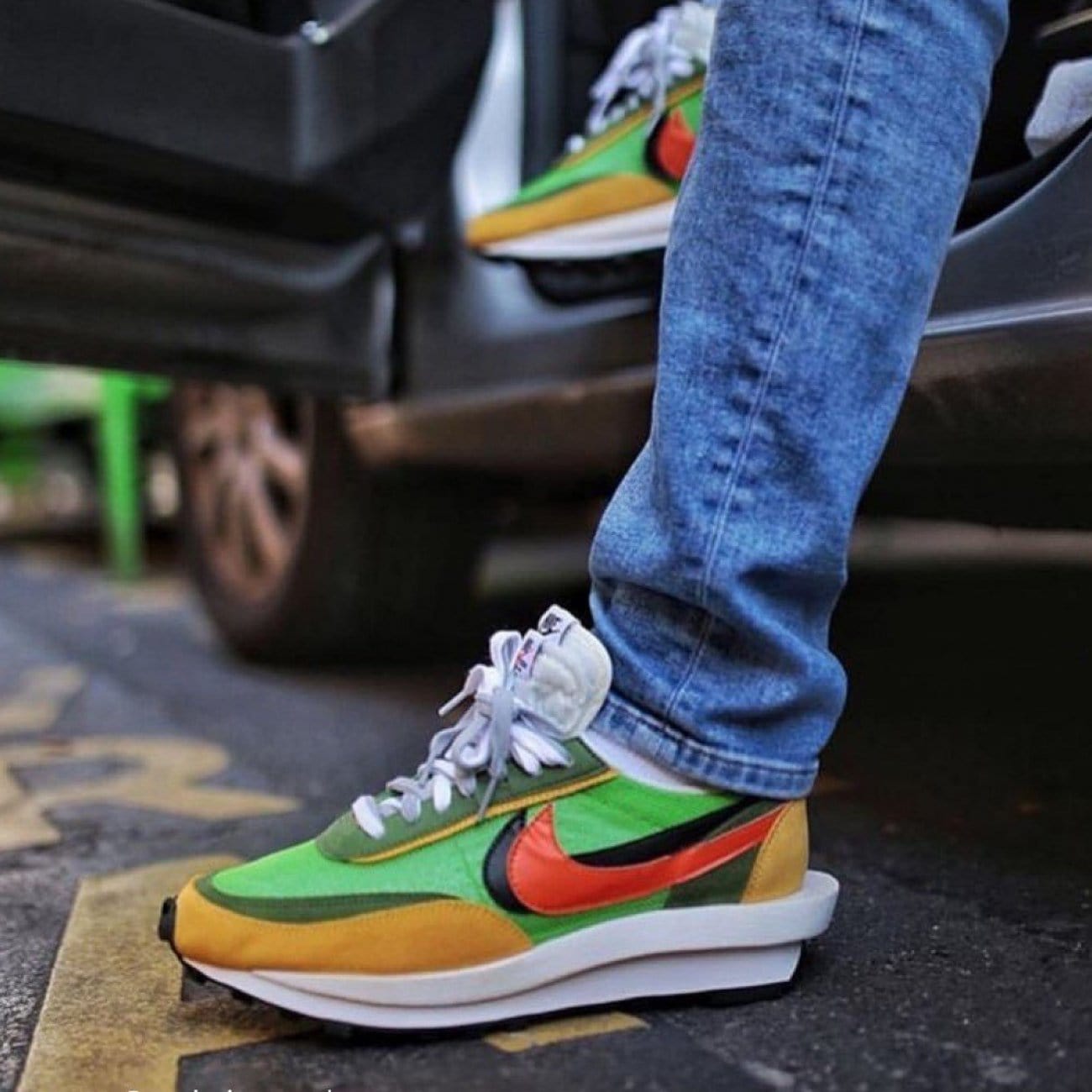 Sacai x Nike LDV Waffle Daybreak Green — Kick Game