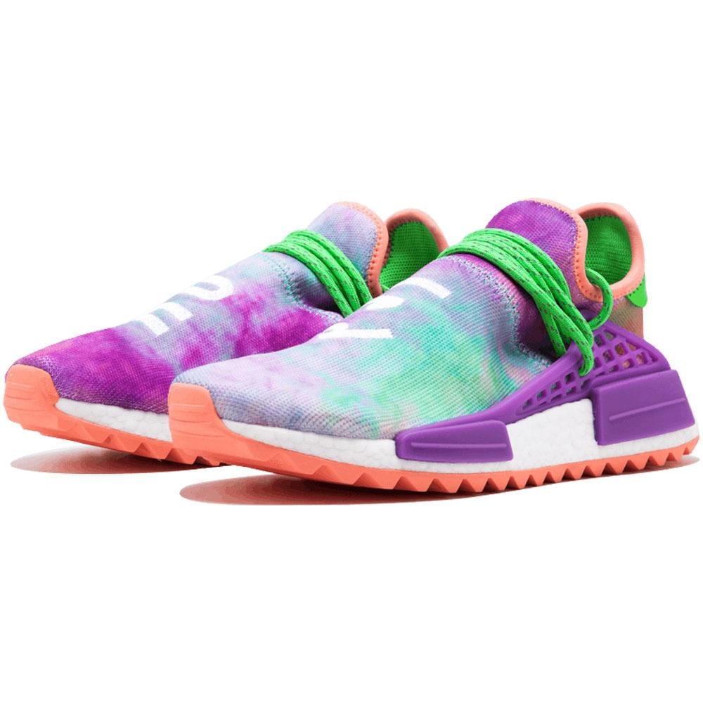 Pharrell x NMD Trail Holi Human Race Chalk Coral Kick Game