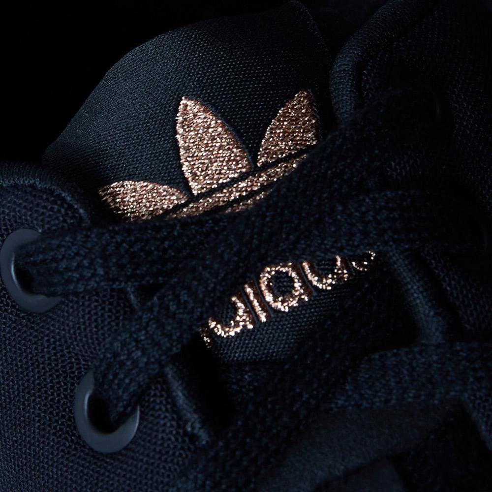 Adidas rose gold cheap and black zx flux