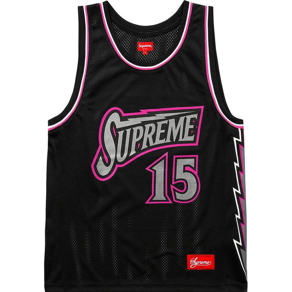 Supreme Bolt Basketball Jersey Black