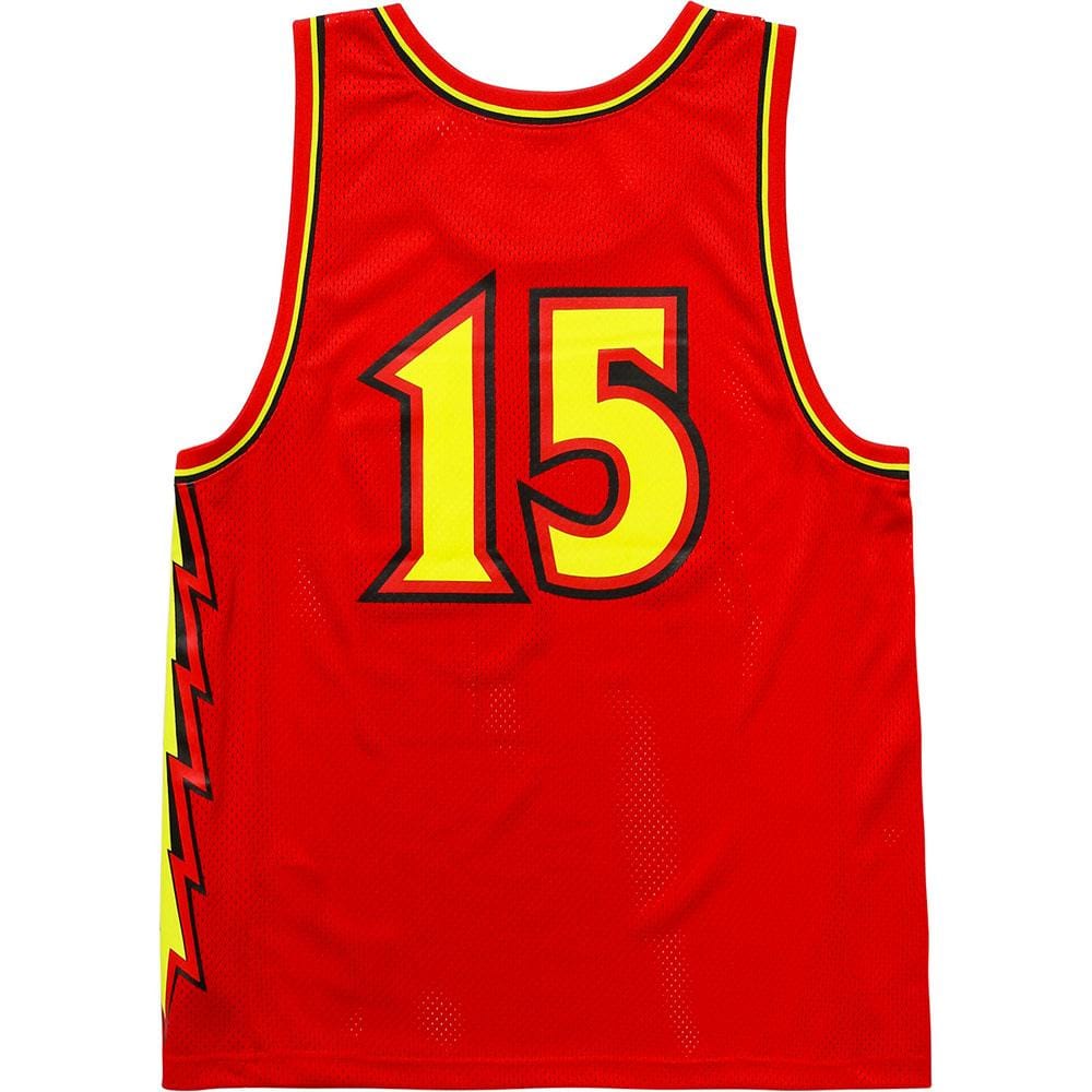 Supreme Bolt Basketball Jersey Red — Kick Game