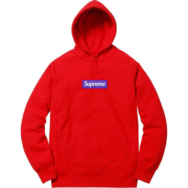 Supreme Box Logo Hooded Sweatshirt (FW17) Red — Kick Game