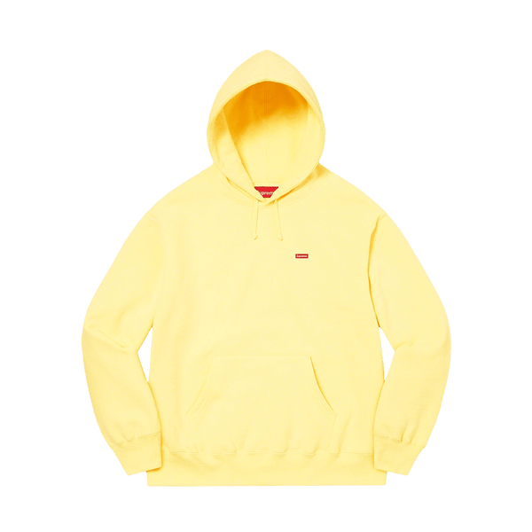 Supreme Small Box Hooded Sweatshirt Light Yellow — Kick Game