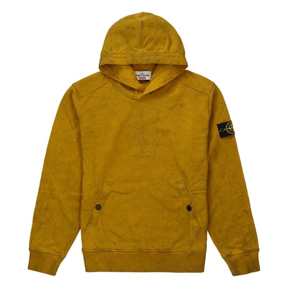 Supreme Stone Island Hooded Sweatshirt (SS19) Olive — Kick Game