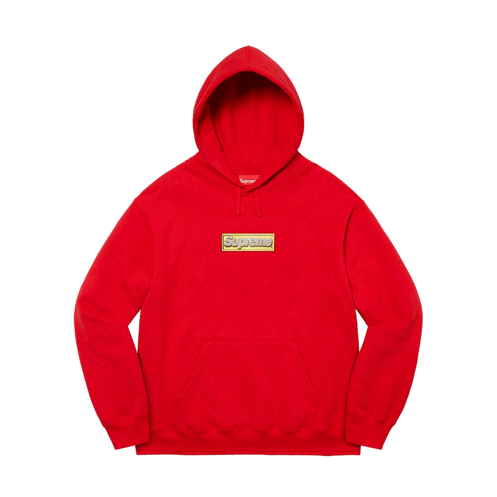 Supreme Bling Box Logo Hooded Sweatshirt 'Red' — Kick Game