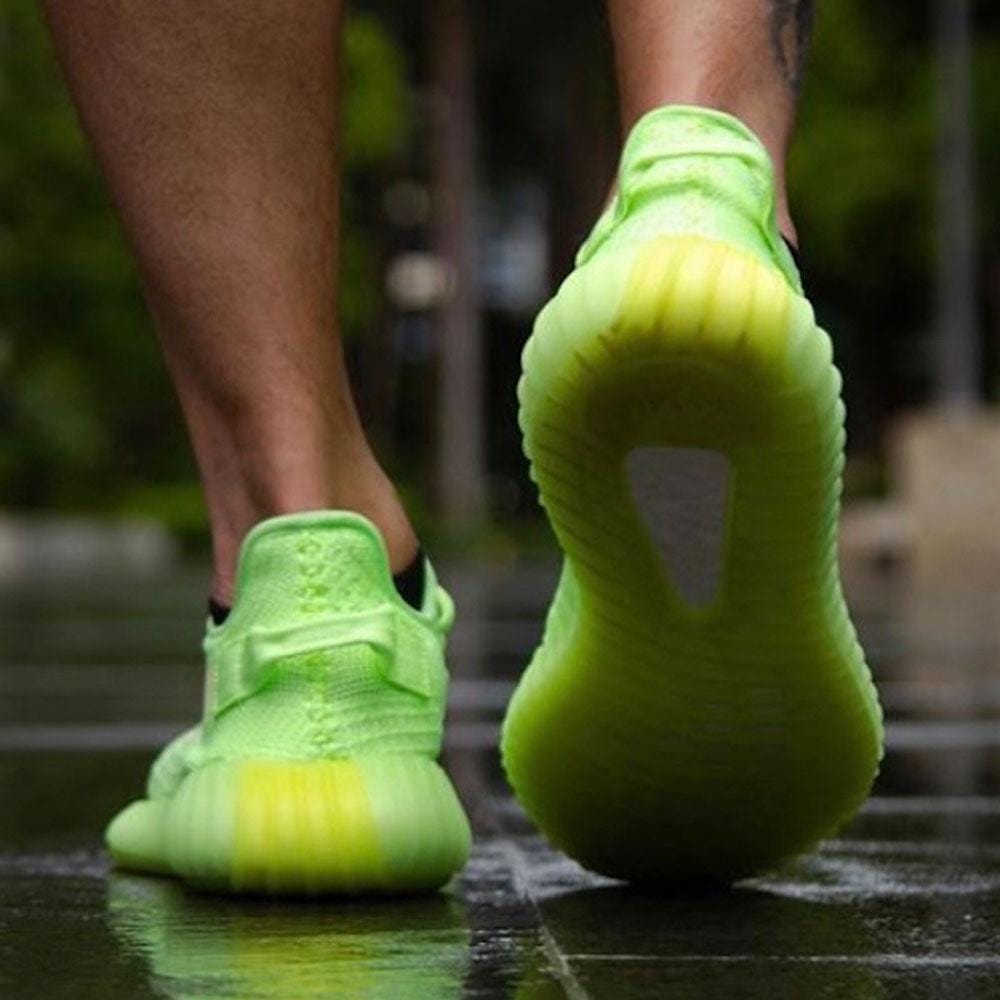 Yeezy Boost 350 V2 'Glow In The Dark' Green — Kick Game