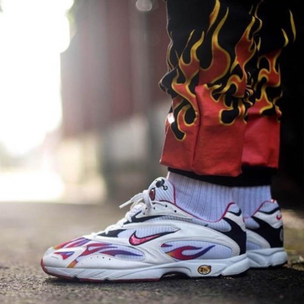 Supreme x Nike Zoom Streak Spectrum Plus White Red