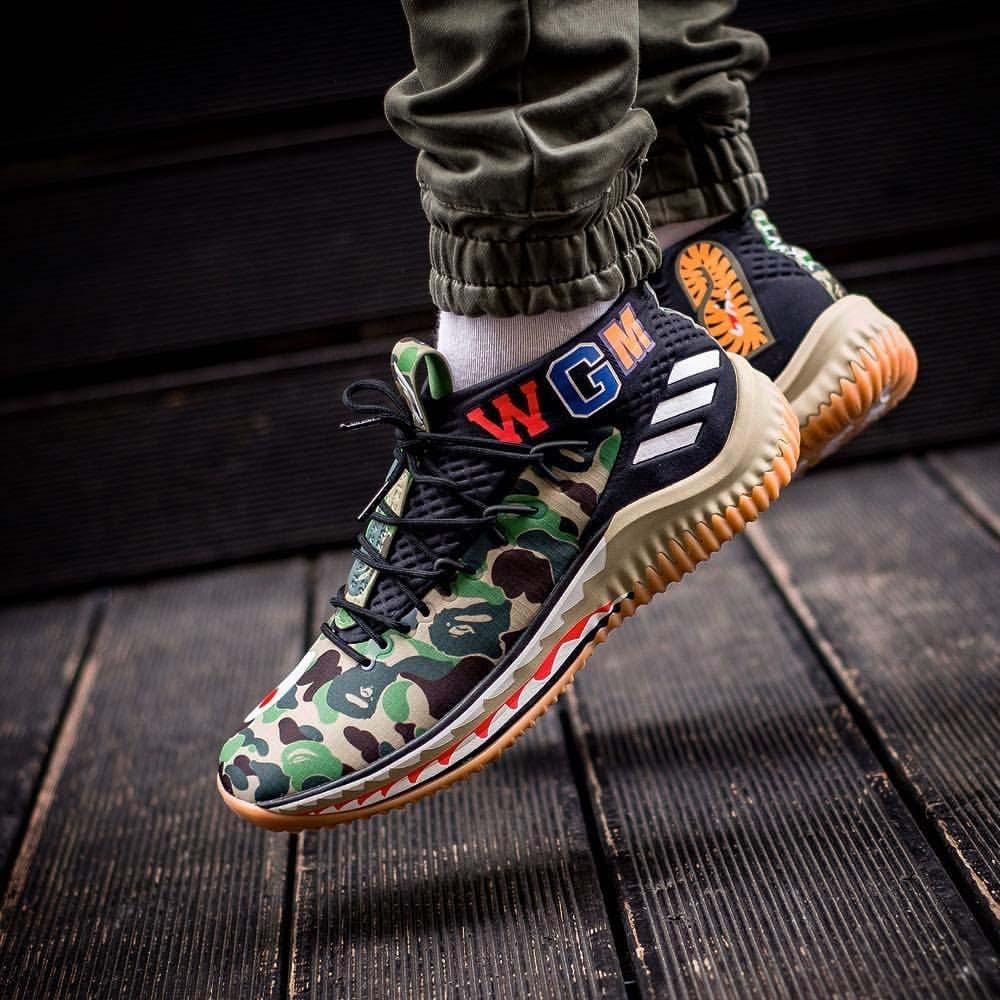 Adidas dame 4 x bape online