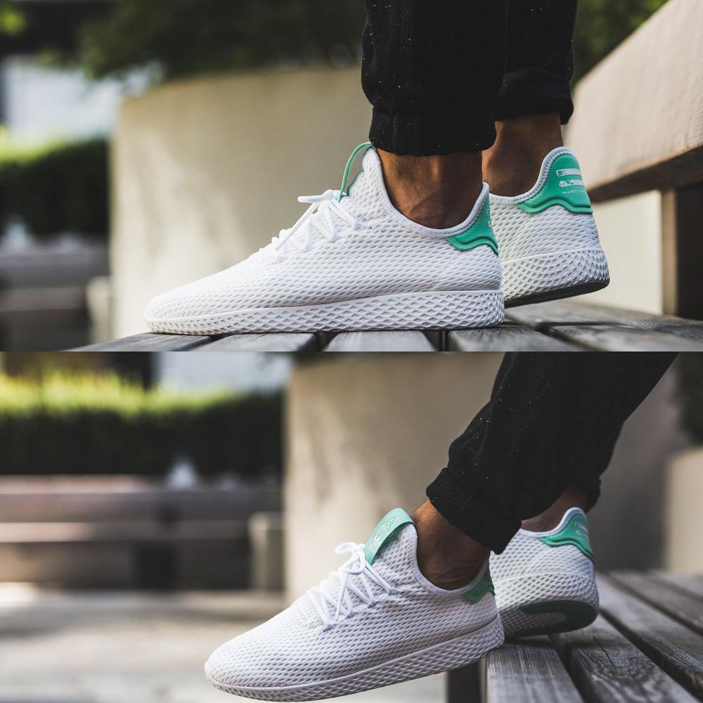 Adidas tennis top hu white green