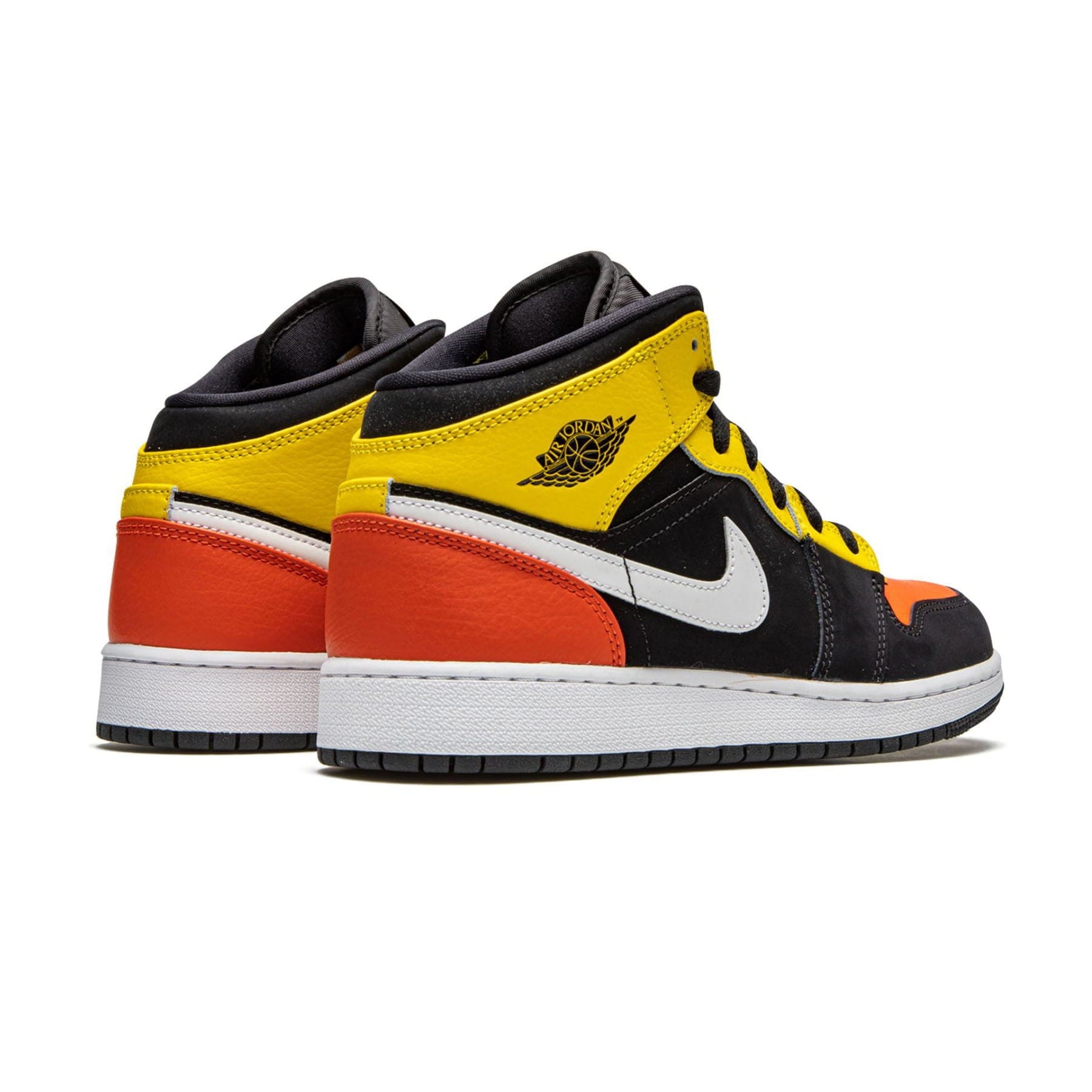 Air jordan 1 mid se orange grey hot sale