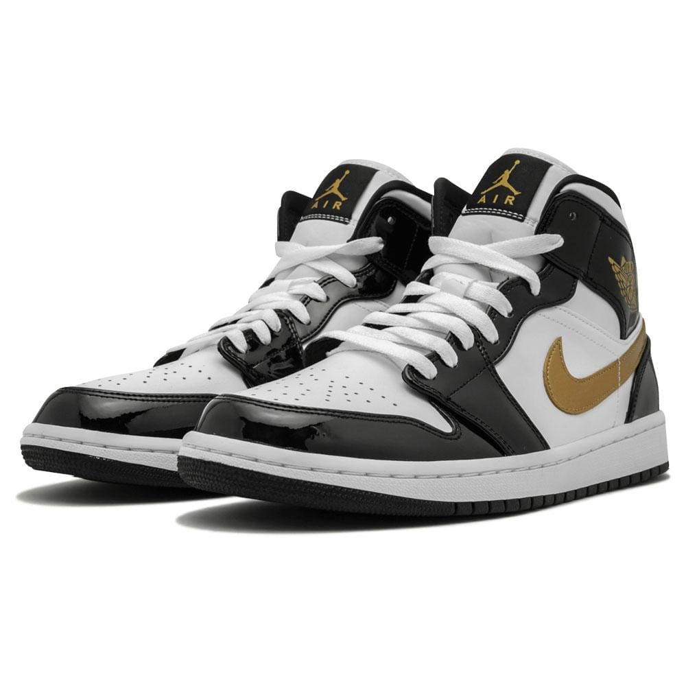 Jordan aj 1 mid se black gold clearance