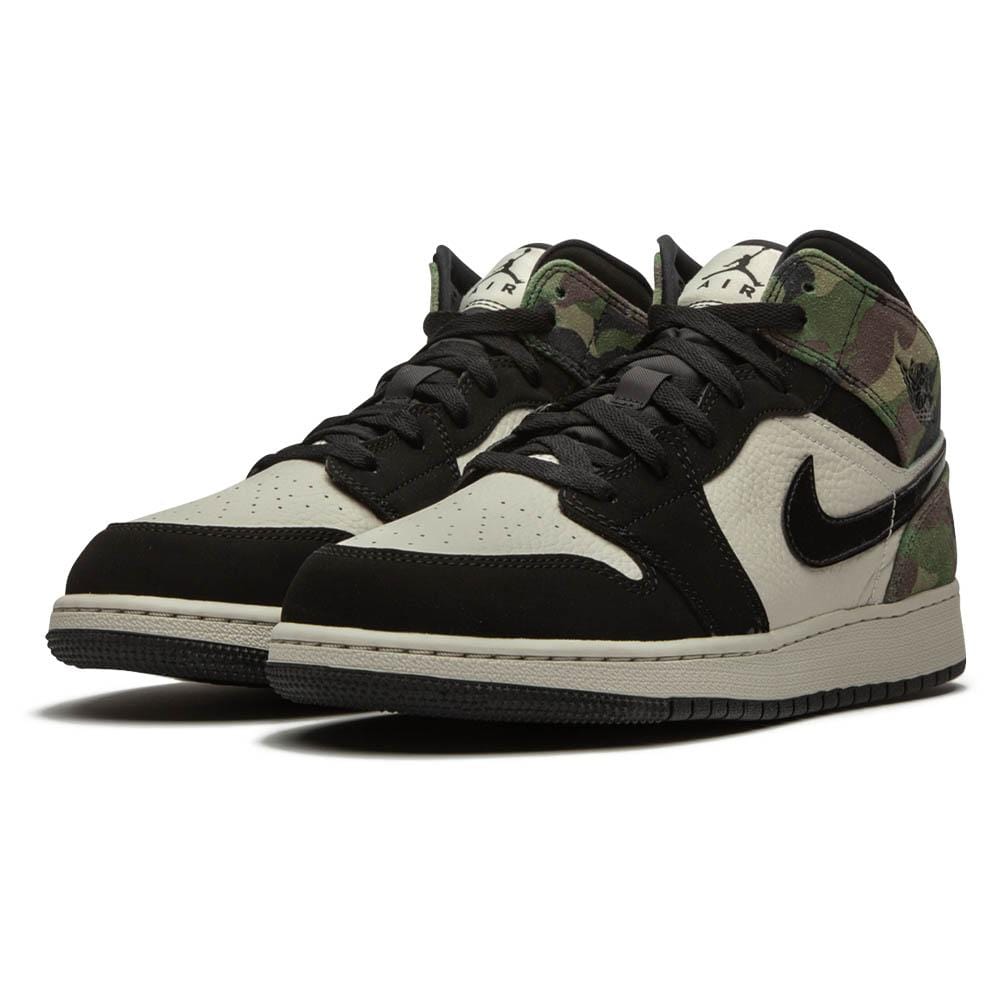 Air Jordan 1 Mid SE GS Camo Kick Game