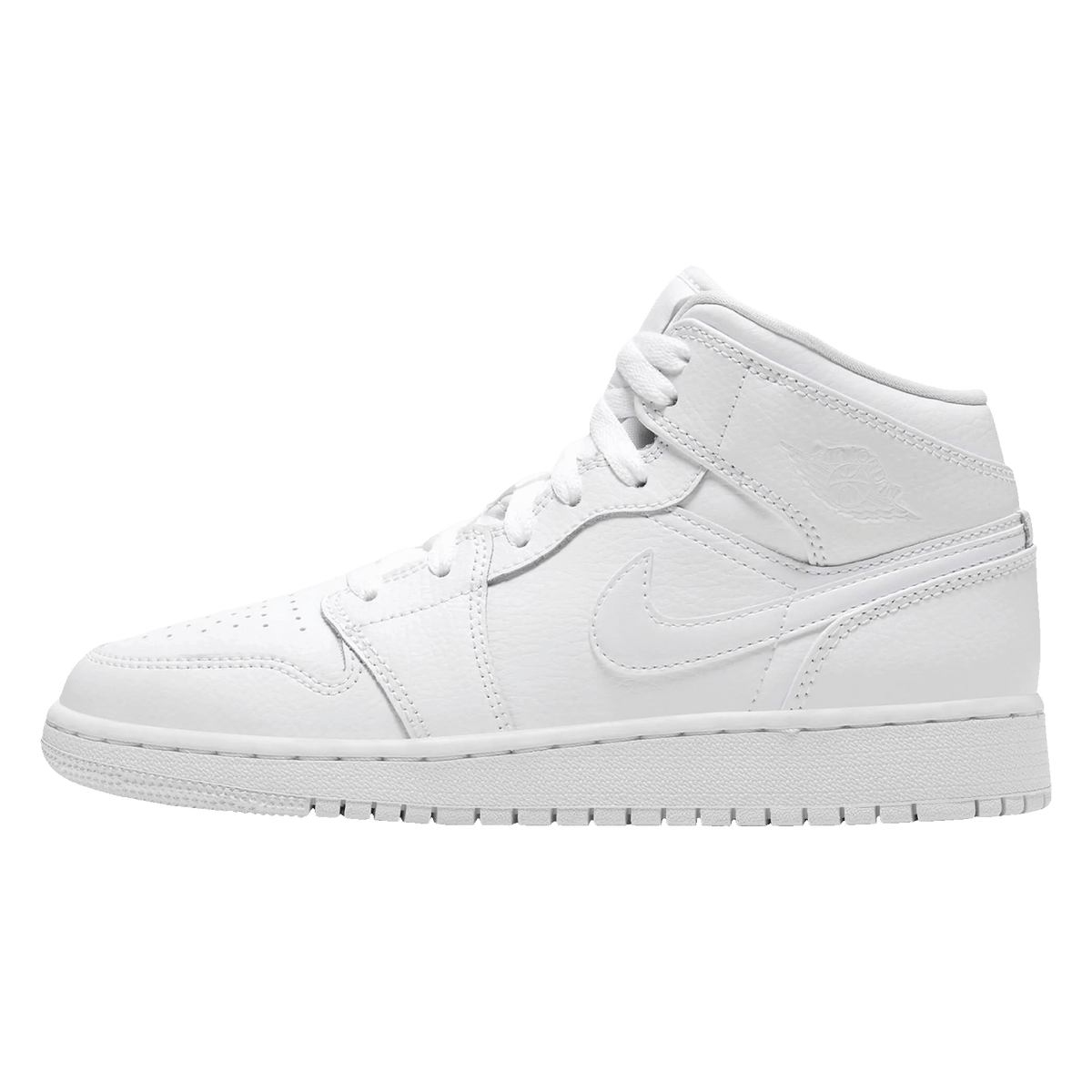 Air Jordan 1 Mid GS 'Triple White' 2019 - Kick Game