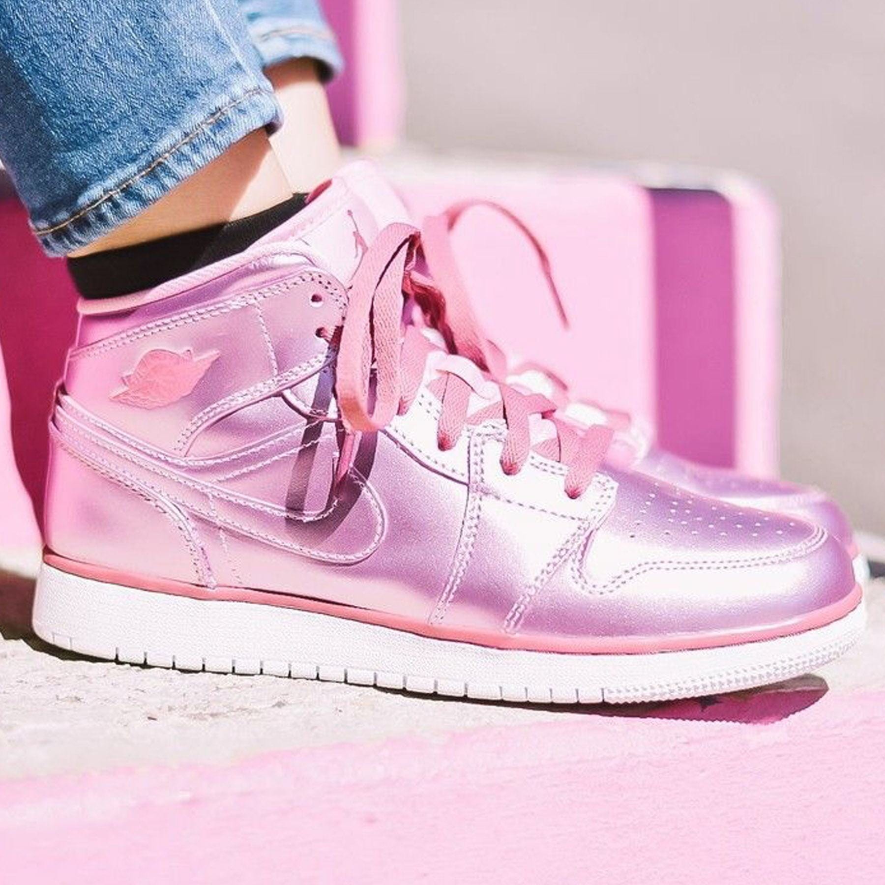 Jordan 1 metallic online rose