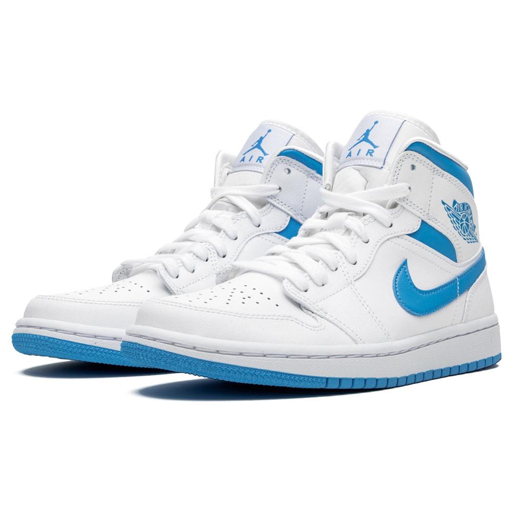 Air Jordan 1 Wmns Mid UNC White Carolina Blue Kick Game