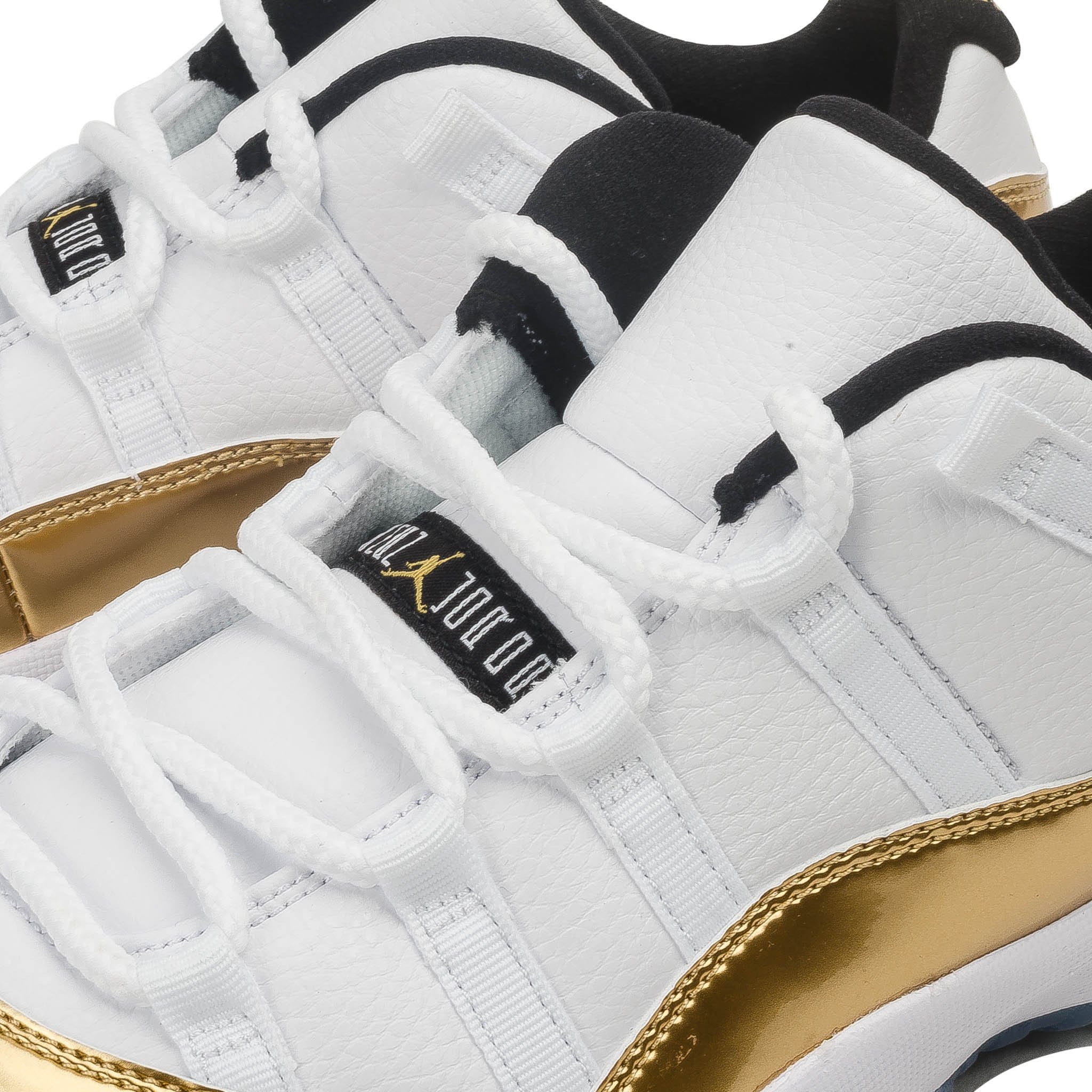 Air Jordan 11 Retro Low White Metallic Gold Kick Game