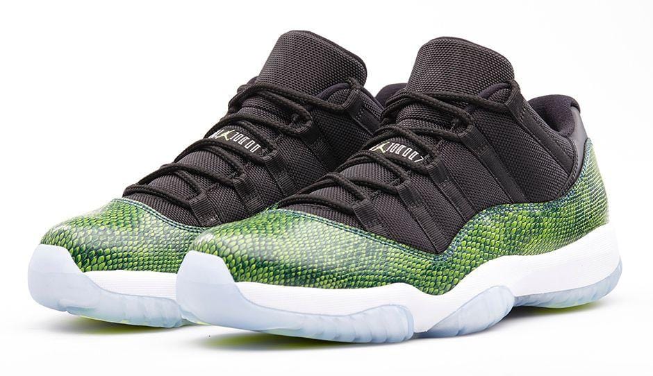 Air Jordan 11 Low Green Snakeskin — Kick Game