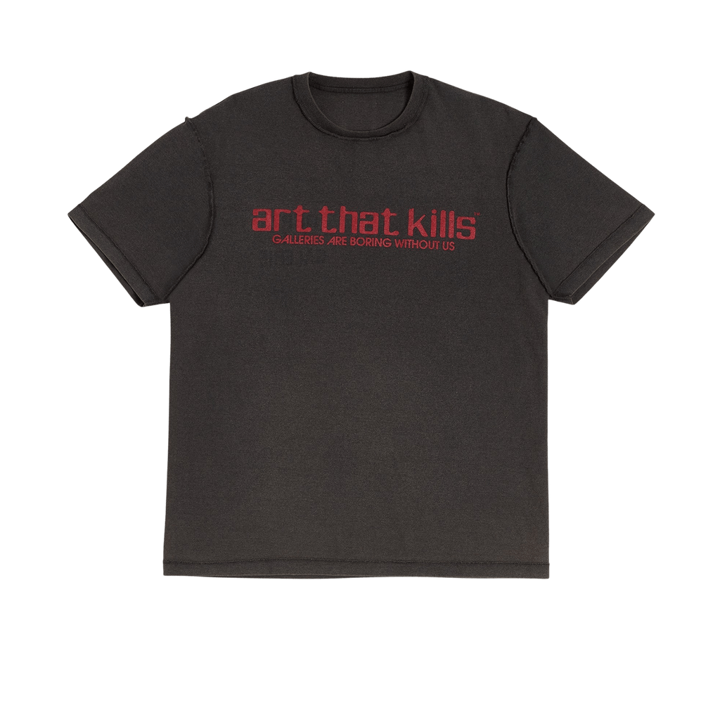 Gallery Dept. Art That Kills Logo Reversible T-Shirt 'Vintage Black' - Kick Game