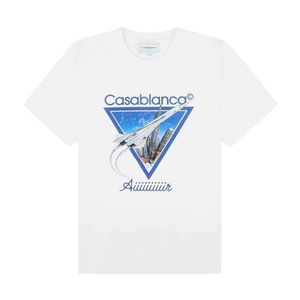 Casablanca 'Aiiiiiir' Printed White T Shirt