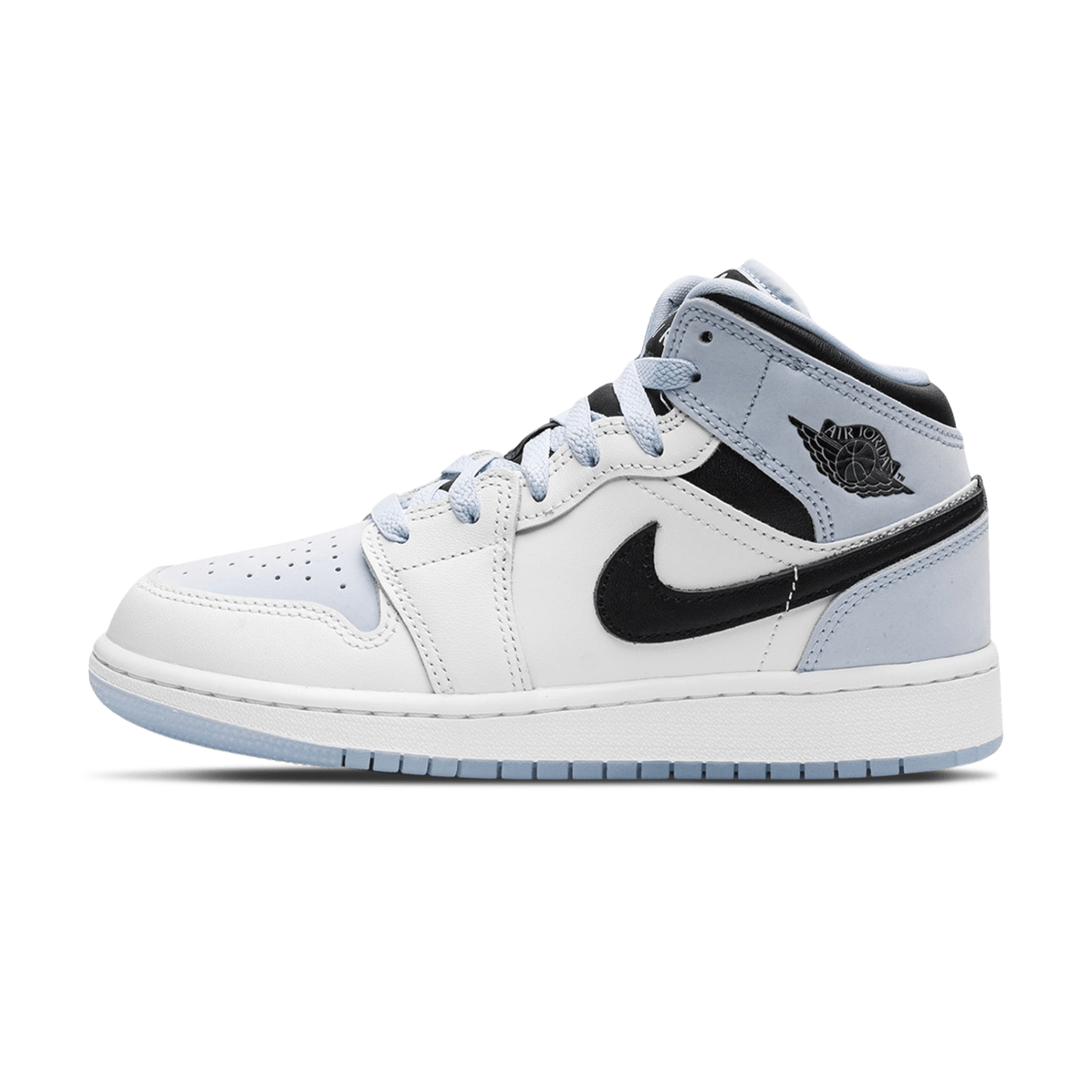 Air Jordan 1 Mid SE GS 'White Ice Blue' — Kick Game