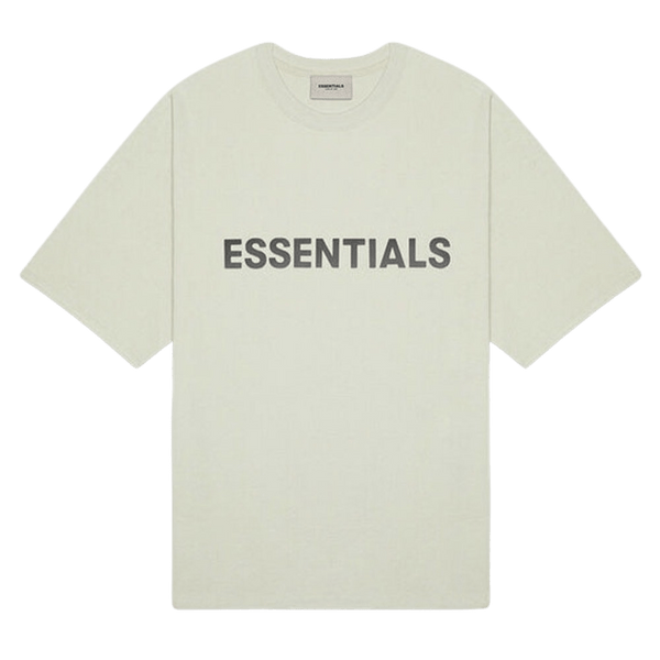 FEAR OF GOD ESSENTIALS 3D Silicon Applique Boxy T Shirt Alfalfa Sage RvceShops faux fur jacket Neutrals