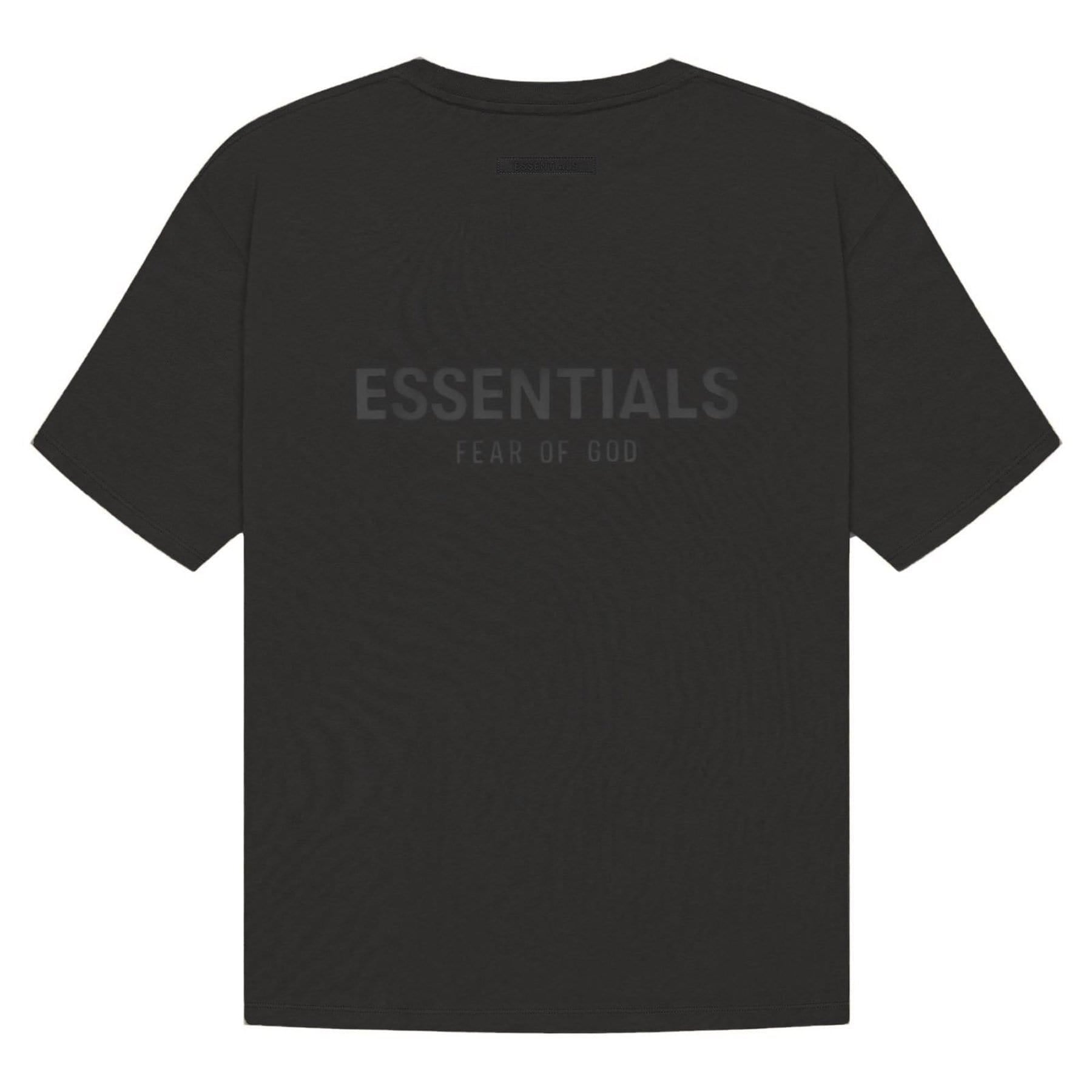 Fear of God Essentials T-shirt (SS21) Black/Stretch Limo — Kick Game