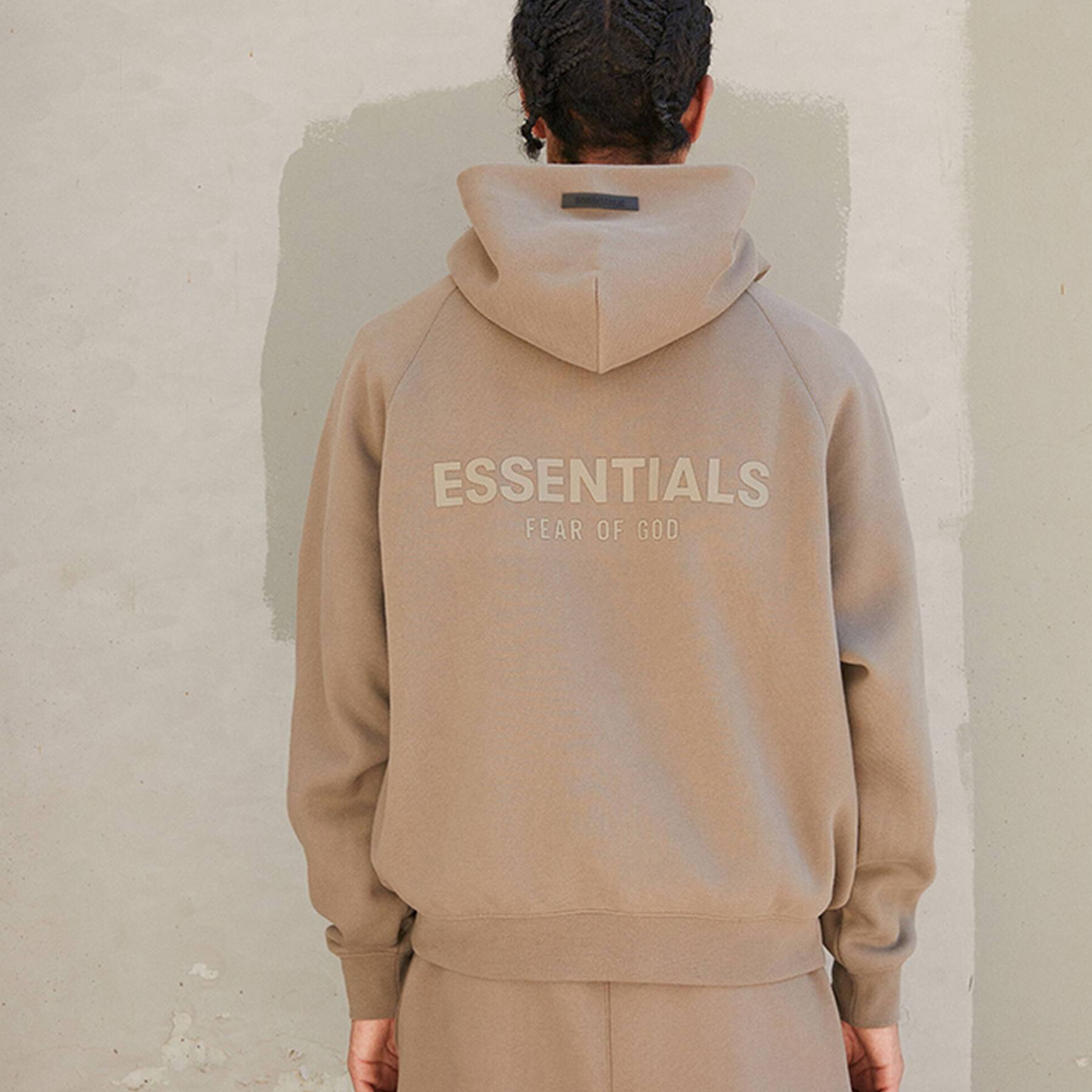 Fear of god essentials pullover hoodie sale