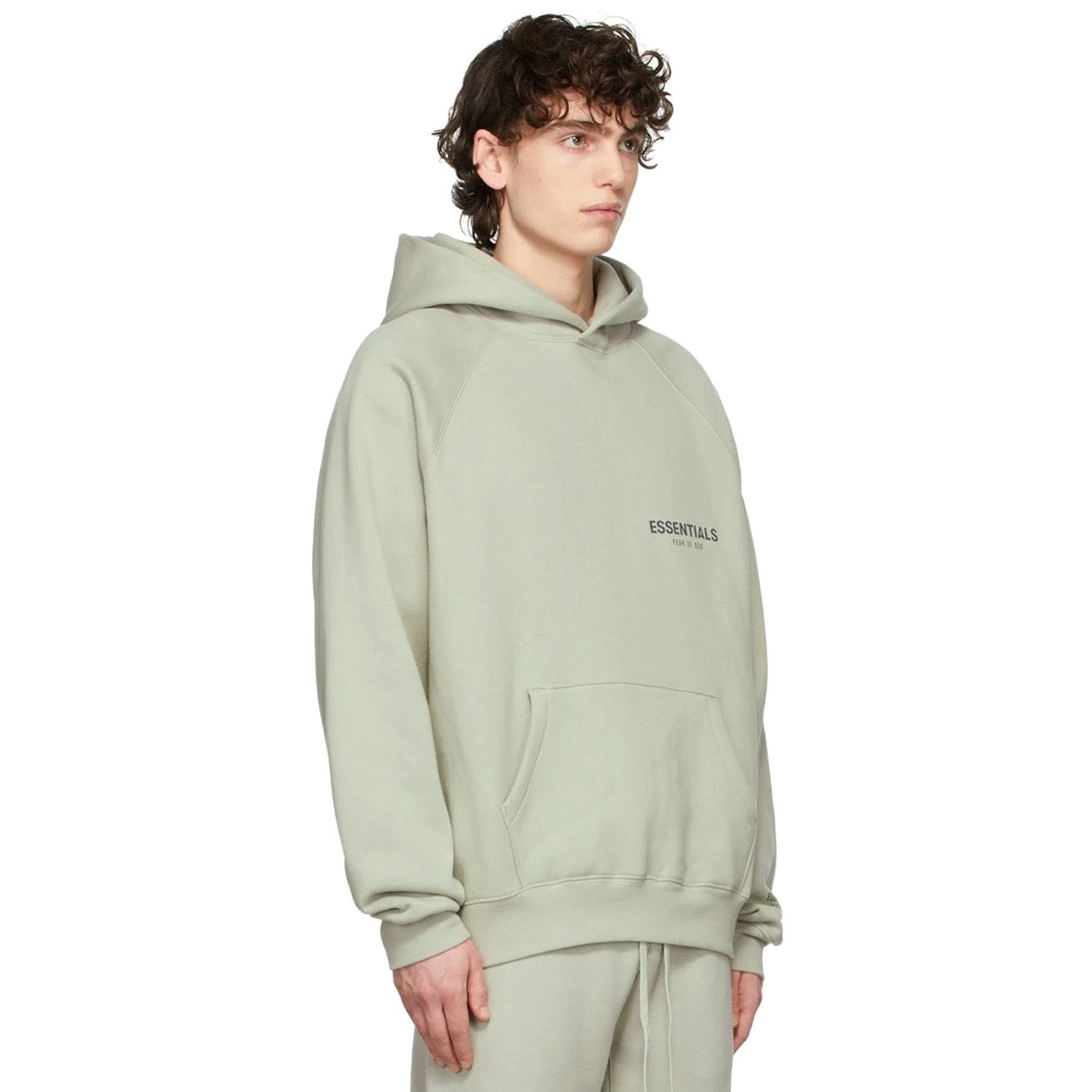 Fear of God Essentials SSENSE Exclusive Pullover Hoodie 'Concrete' — Kick  Game