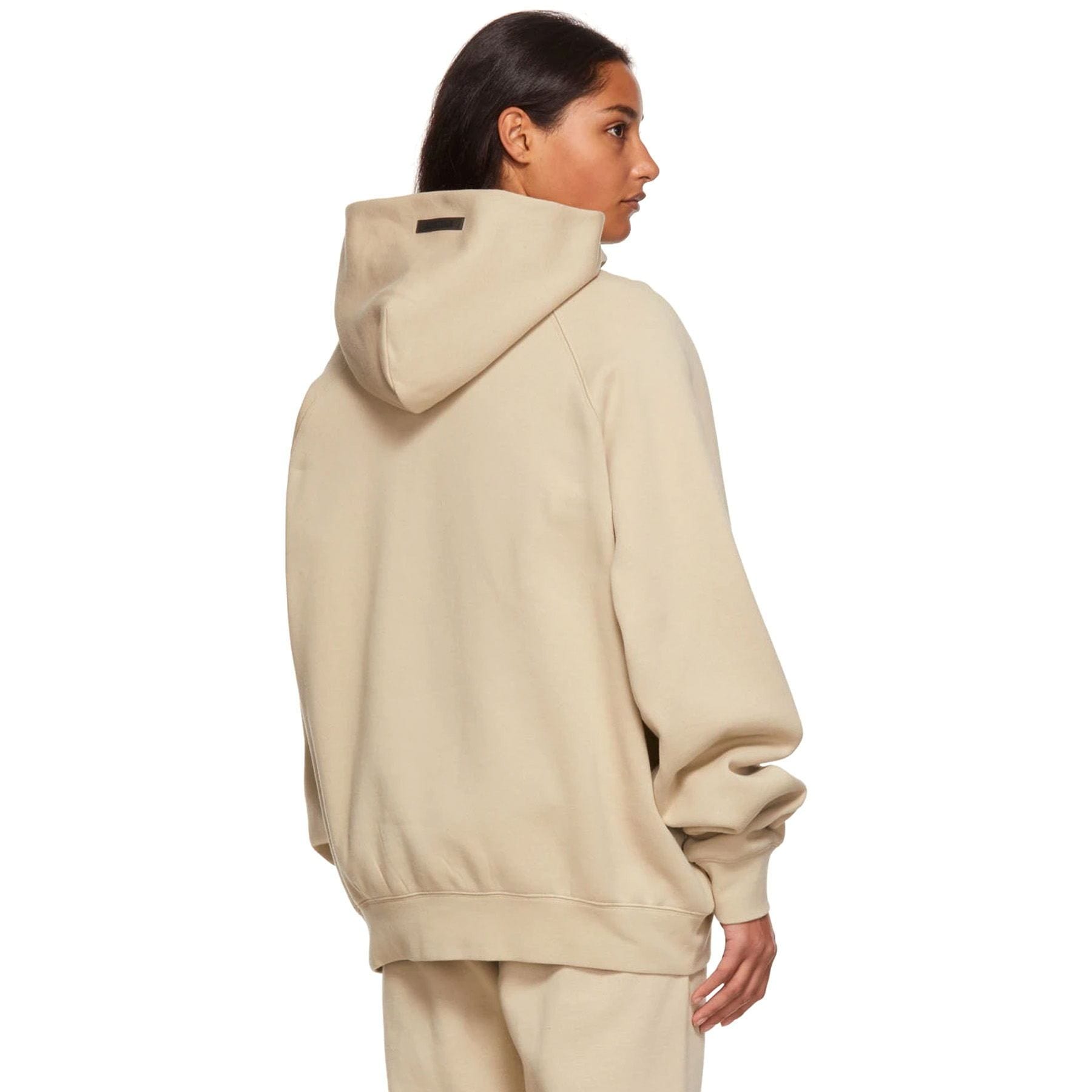 Taupe Cotton Hoodie by Fear of God ESSENTIALS on Sale