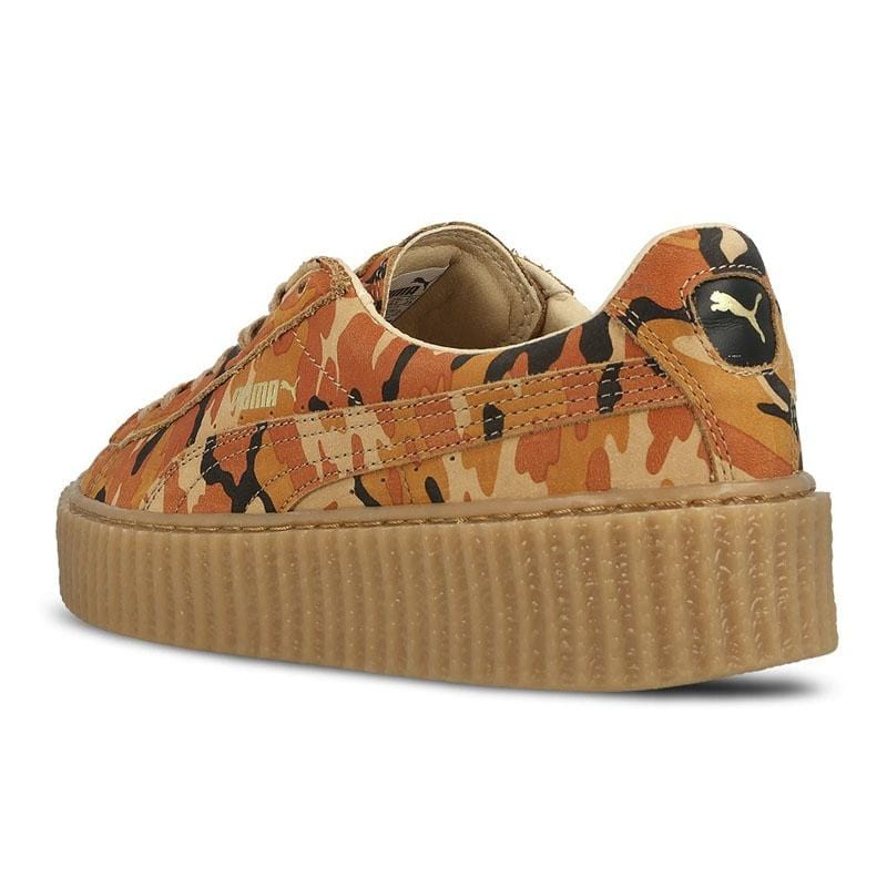 Rihanna x PUMA Suede Creeper Orange Camo Kick Game