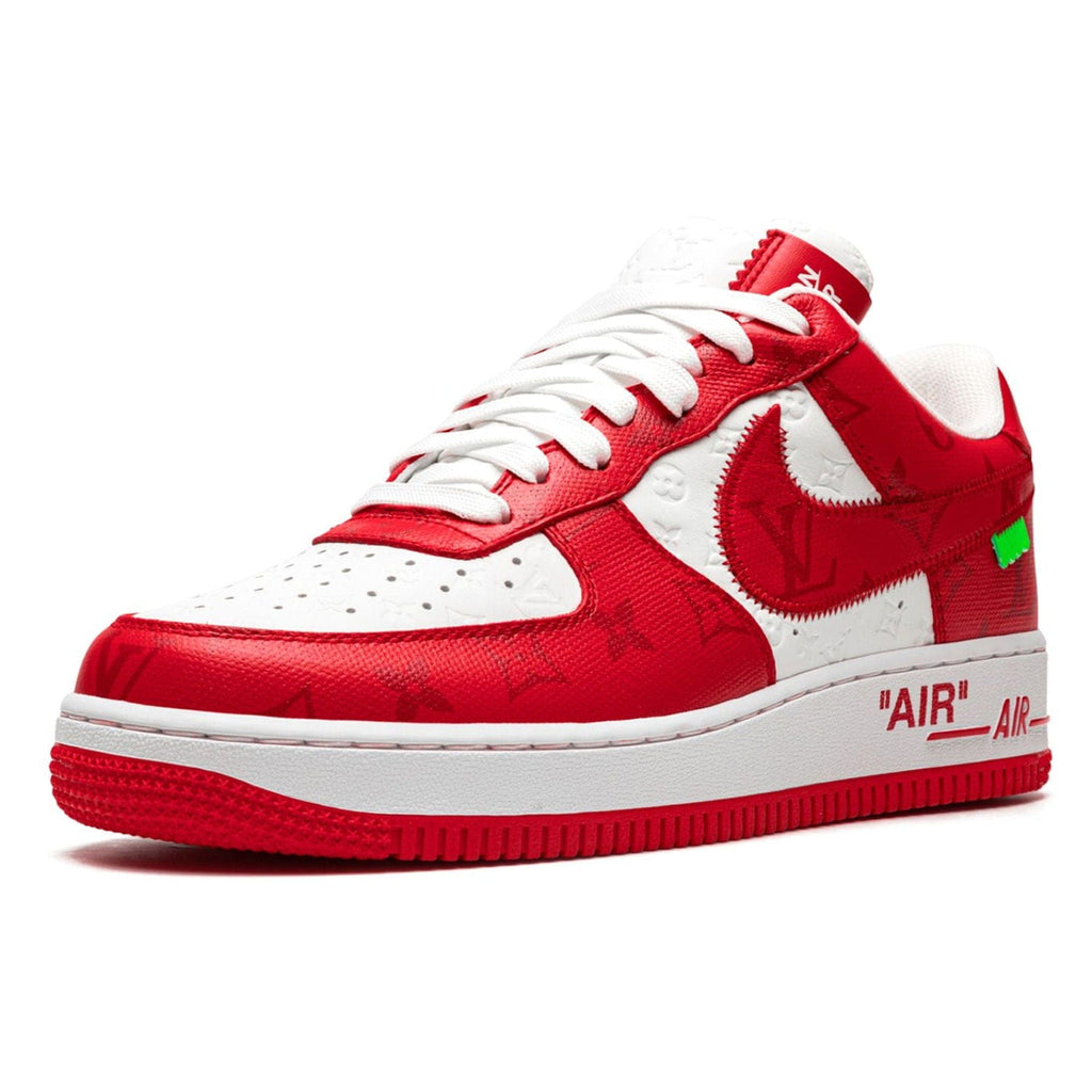 Louis Vuitton Nike Air Force 1 Low By Virgil Abloh White Red UK 9 Sneaker