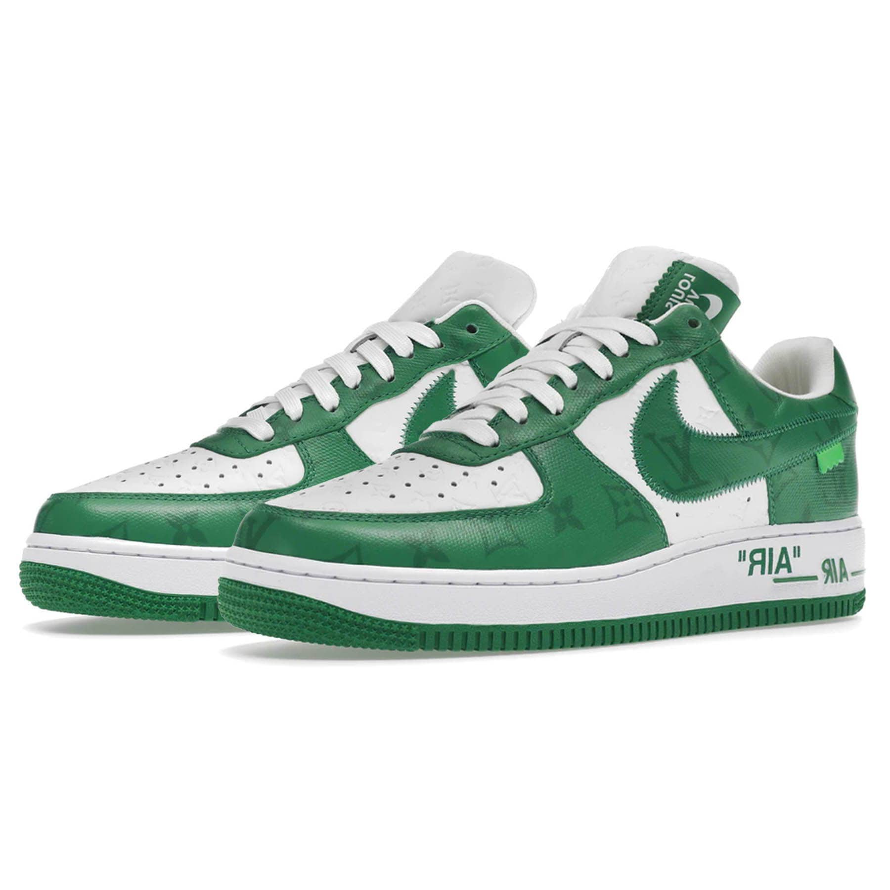 Louis Vuitton Nike Air Force 1 Low By Virgil Abloh White Green