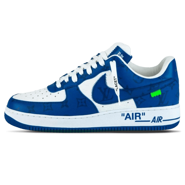 Nike Louis Vuitton Air Force 1 Low Virgil Abloh - White/Blue Shoes - Size 10 - White / Blue