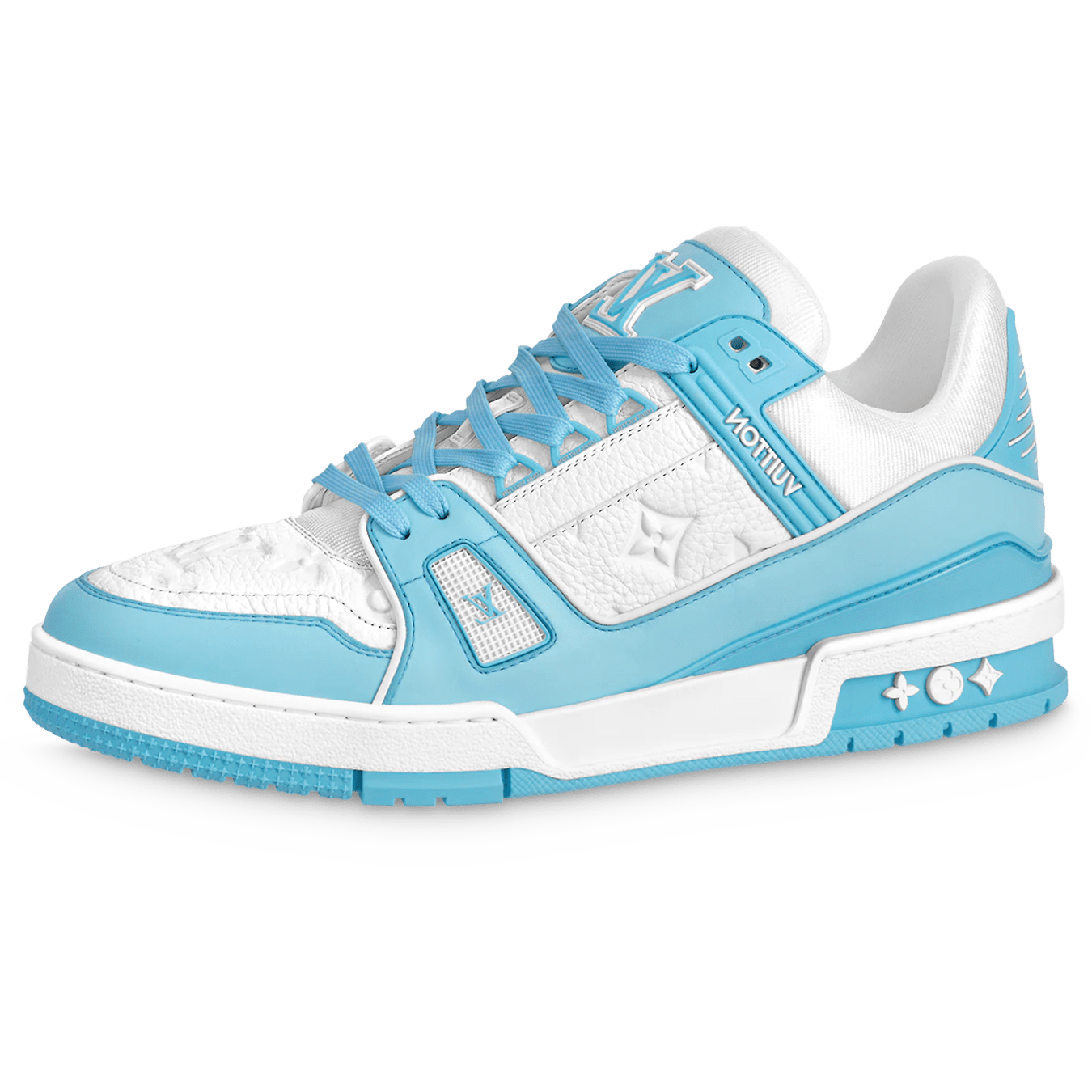 Louis Vuitton Trainer Low White Sky Blue — Kick Game