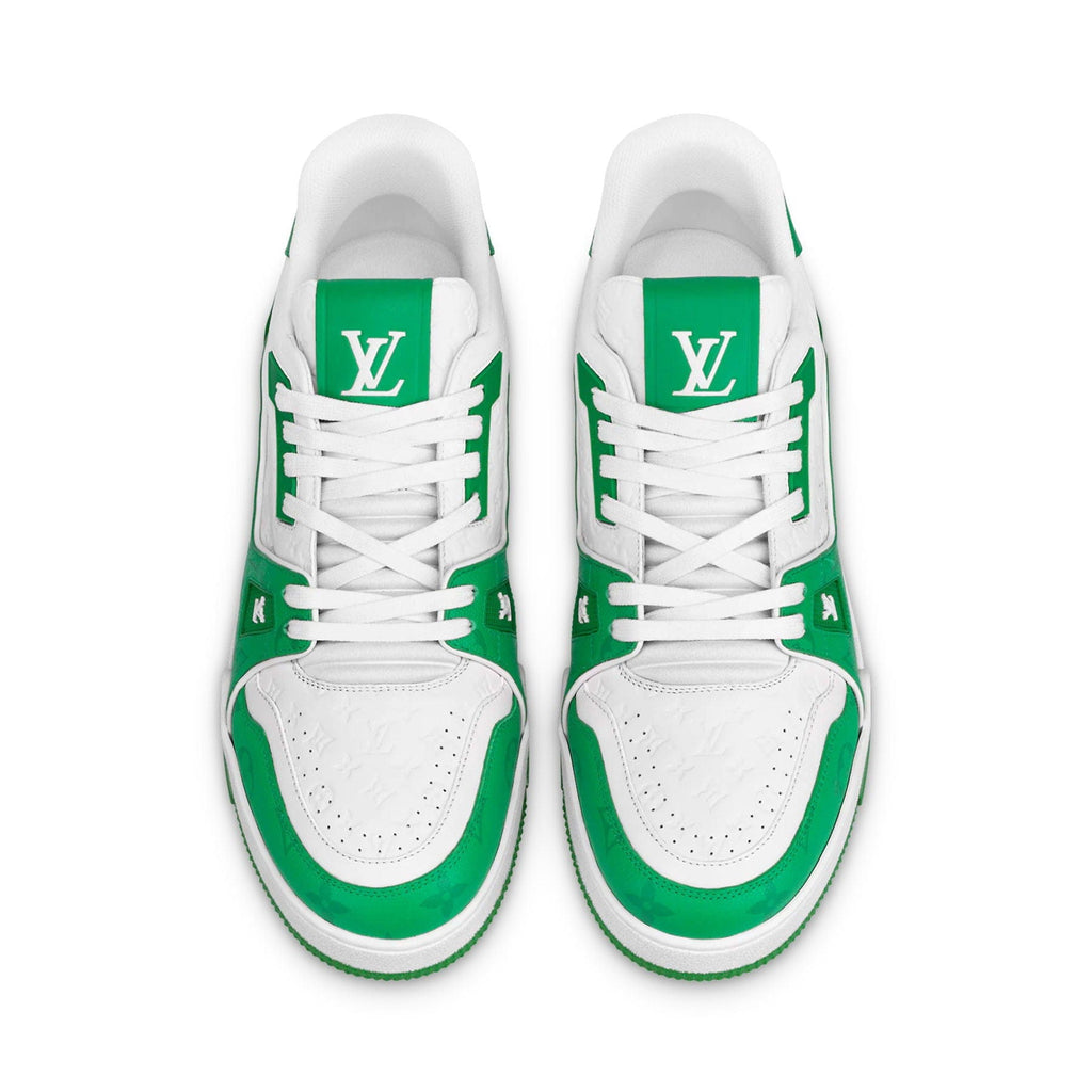 Louis Vuitton Trainer Low White Green — Kick Game