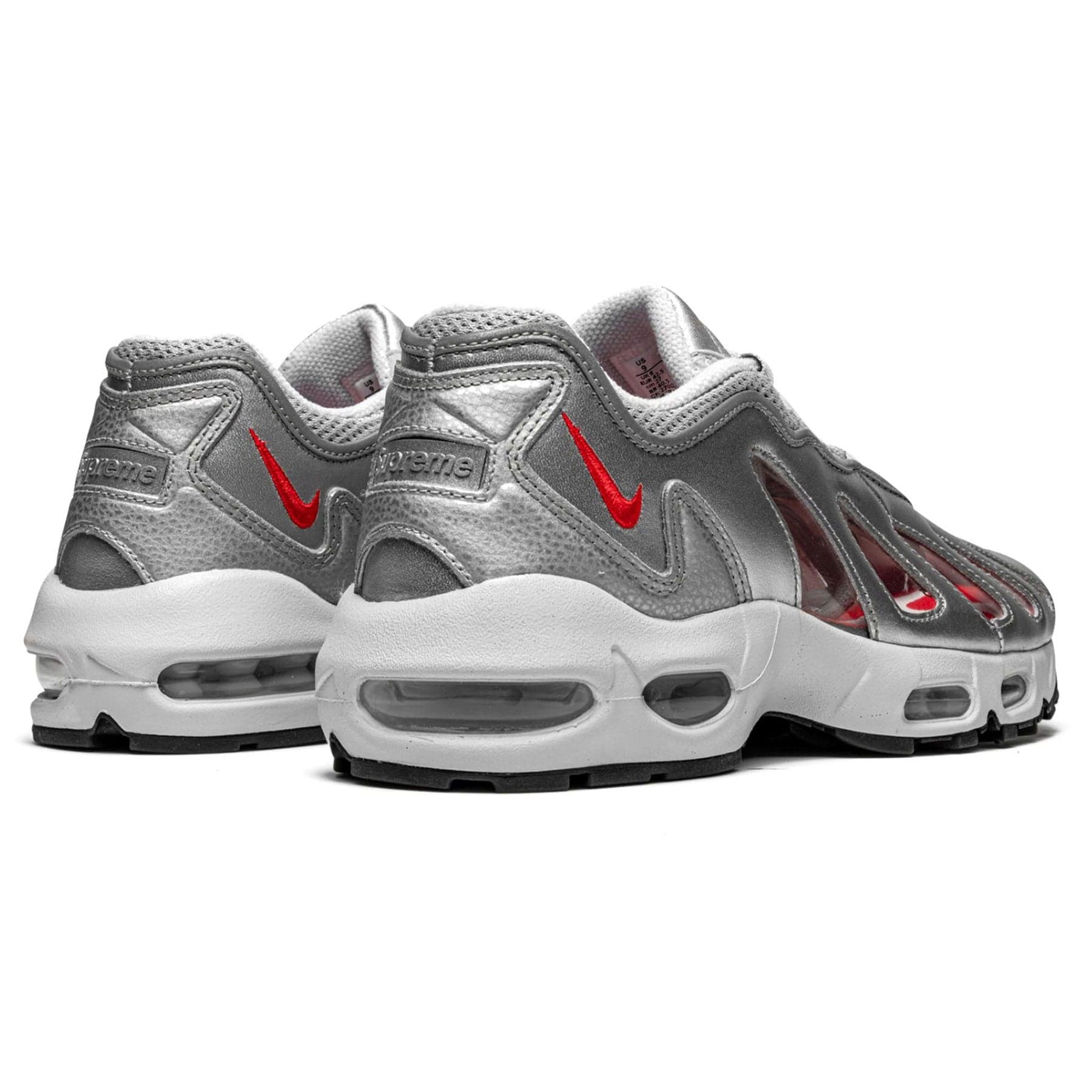 Nike x Supreme Air Max 96 'Metallic Silver' – Kick Game