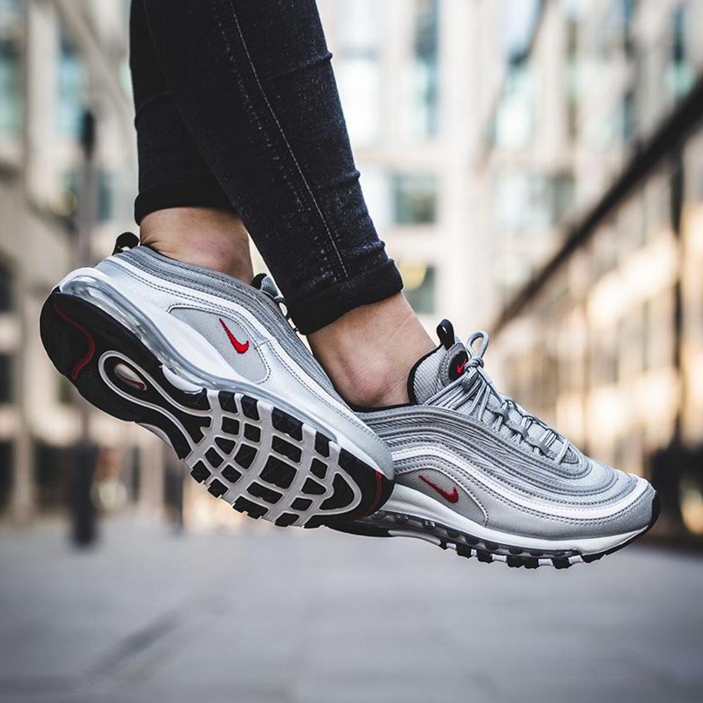 Air max 97 silver shop bullet women's size 8