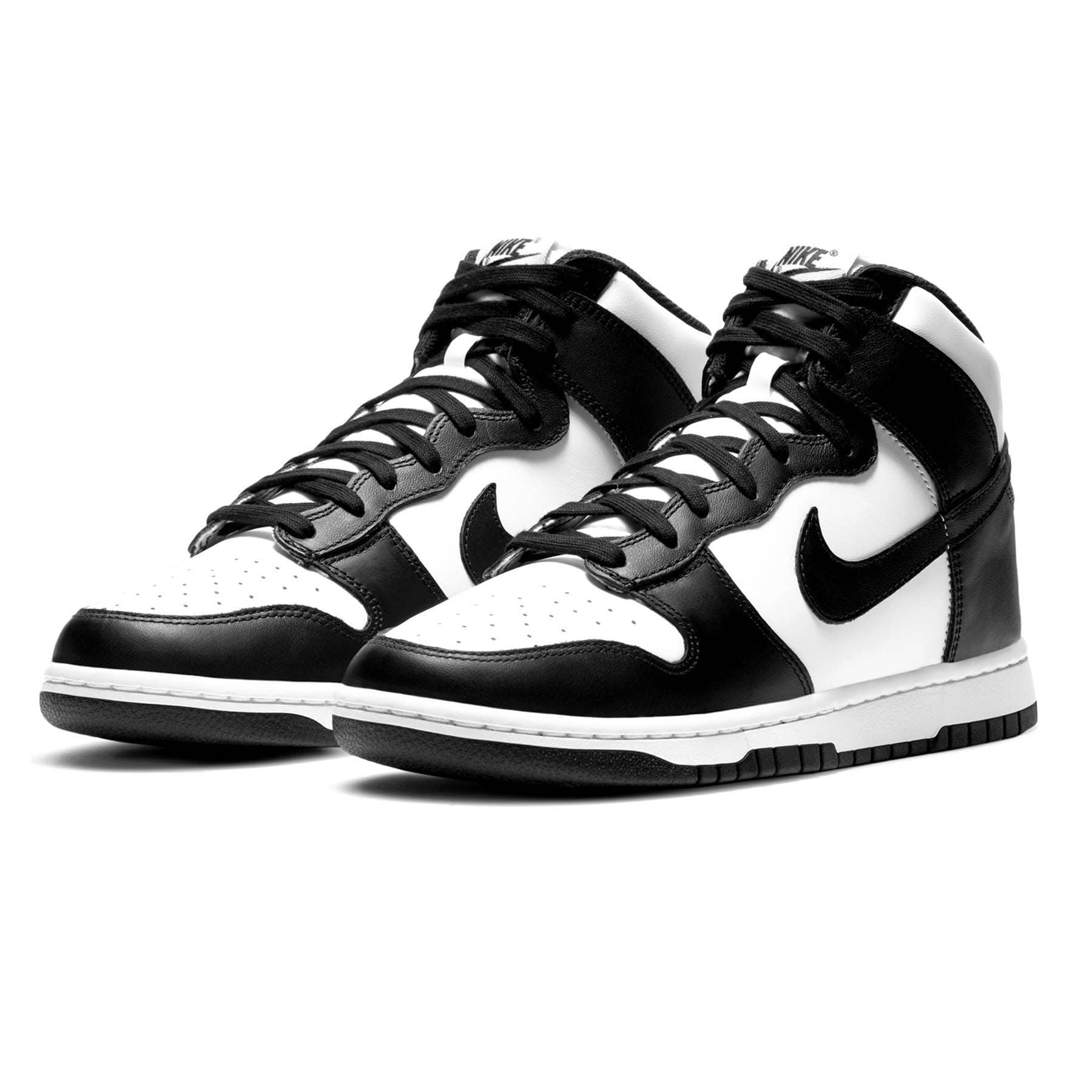 Nike dunk store high black white