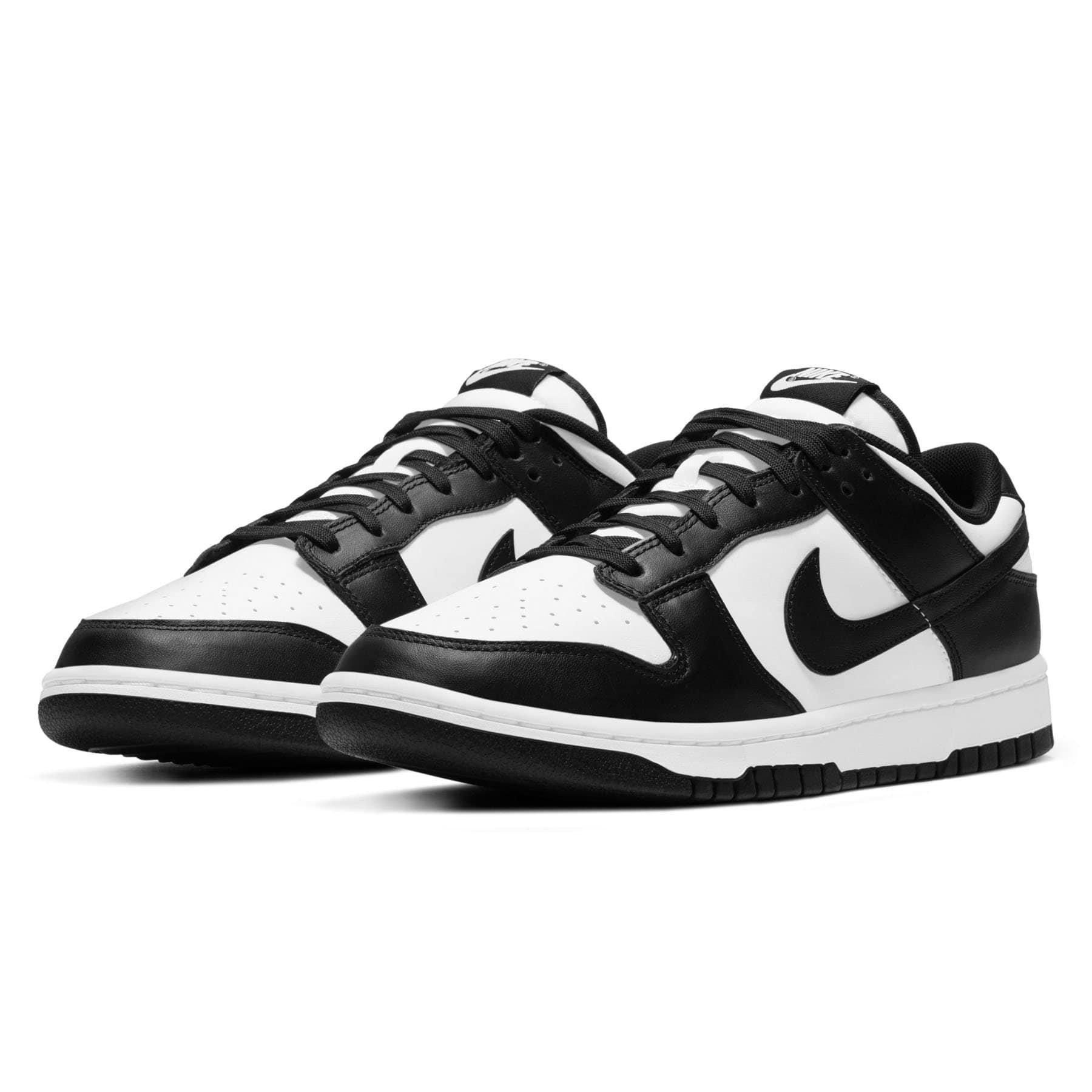 Black and deals white nike dunks