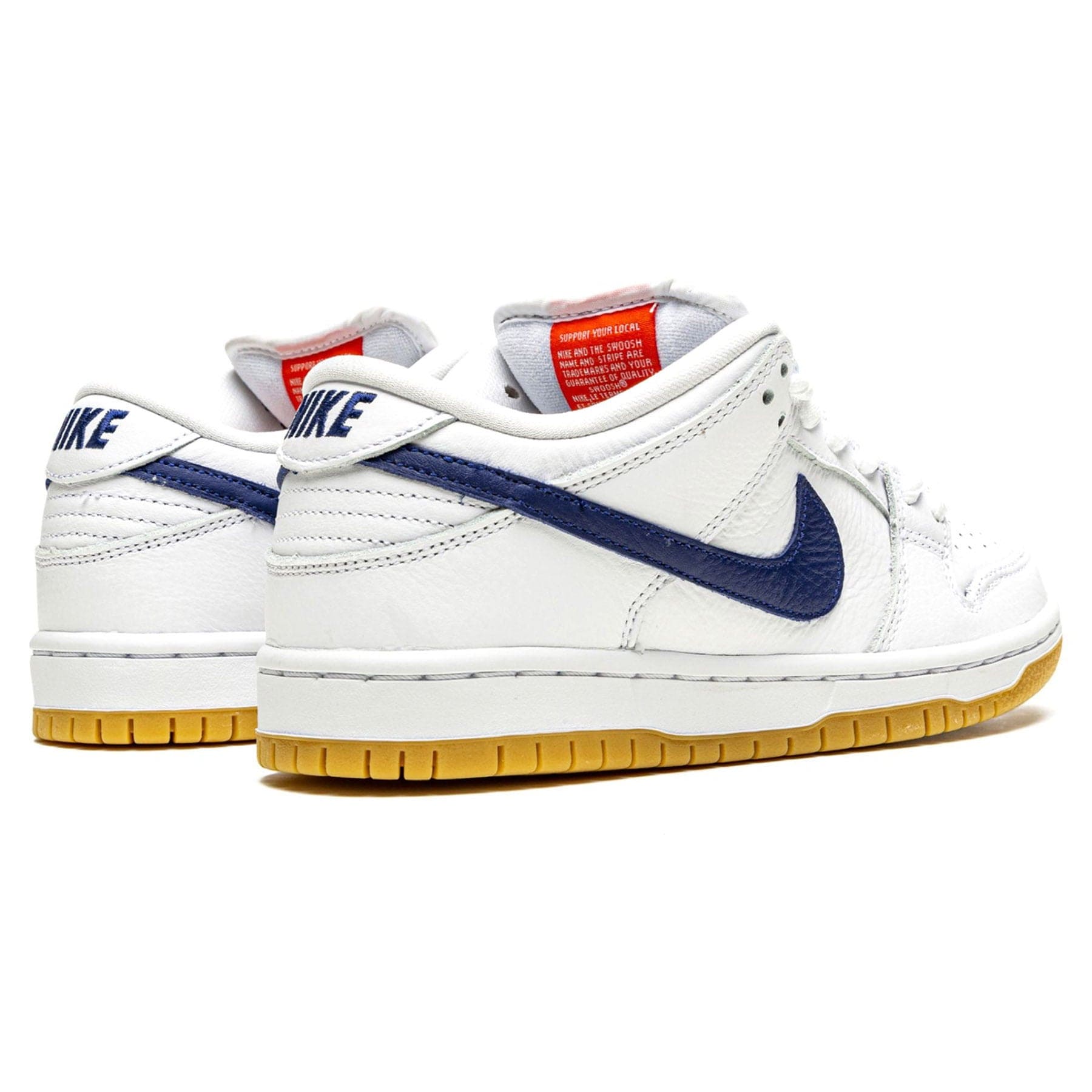 Sb dunk orange hot sale label white