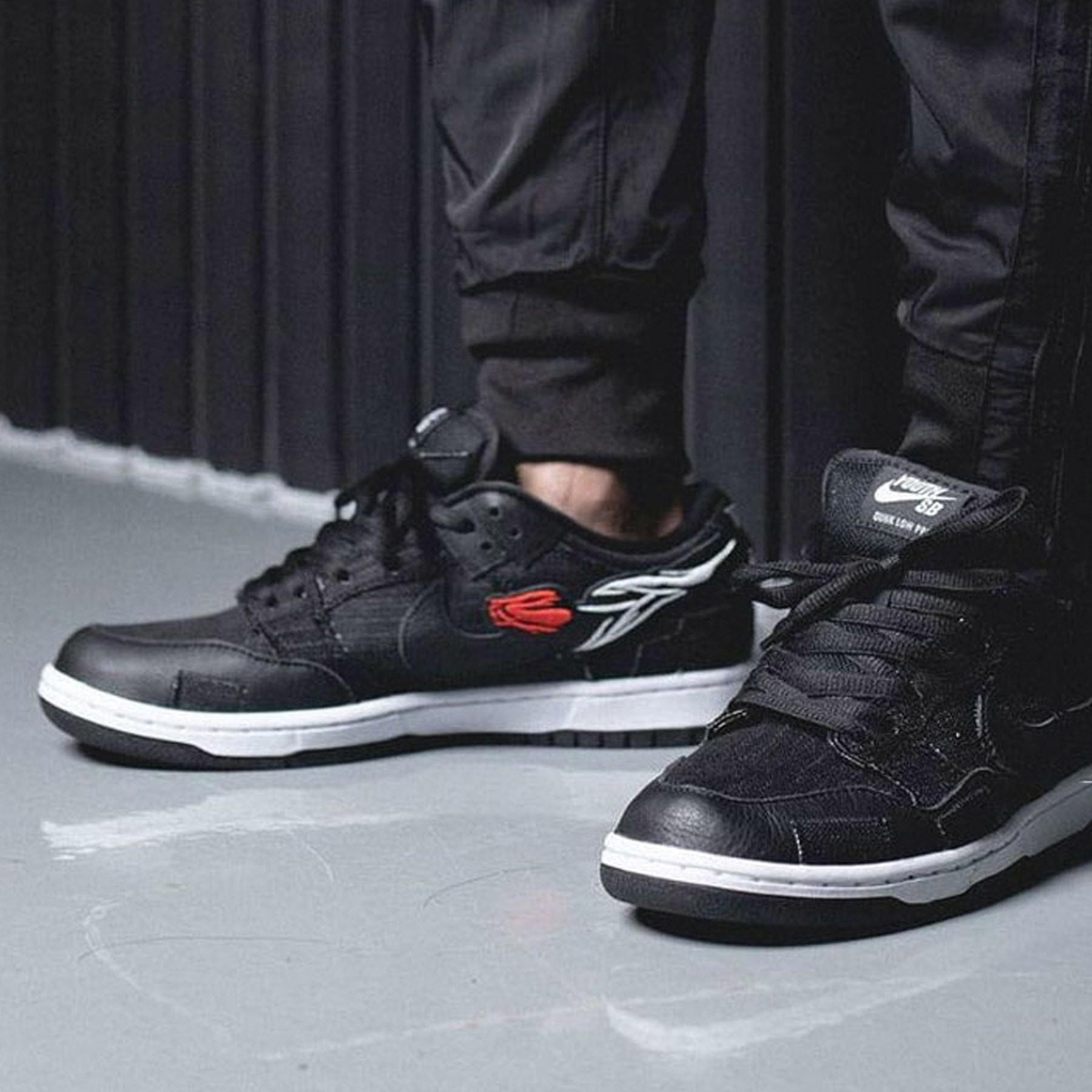 Wasted Youth x Nike Dunk Low SB 'Black Denim' — Kick Game