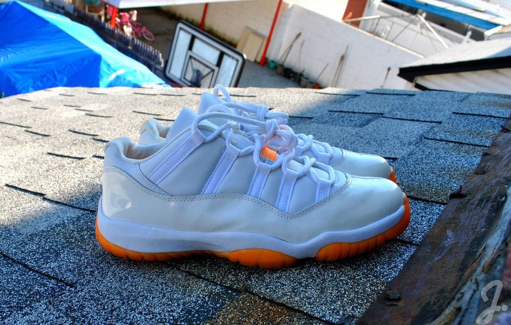 Air jordan 11 hot sale low gs citrus