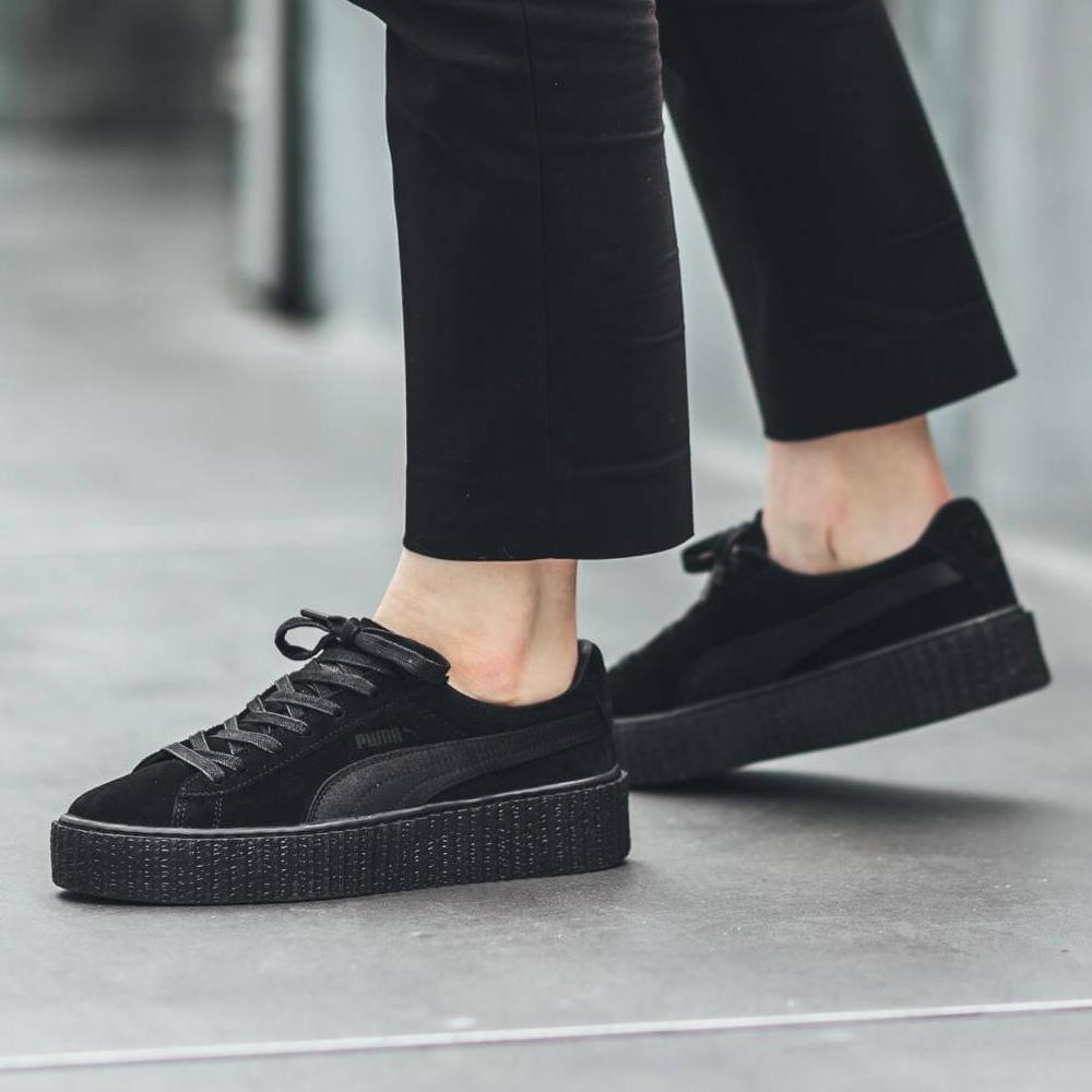 Black suede 2024 puma creepers